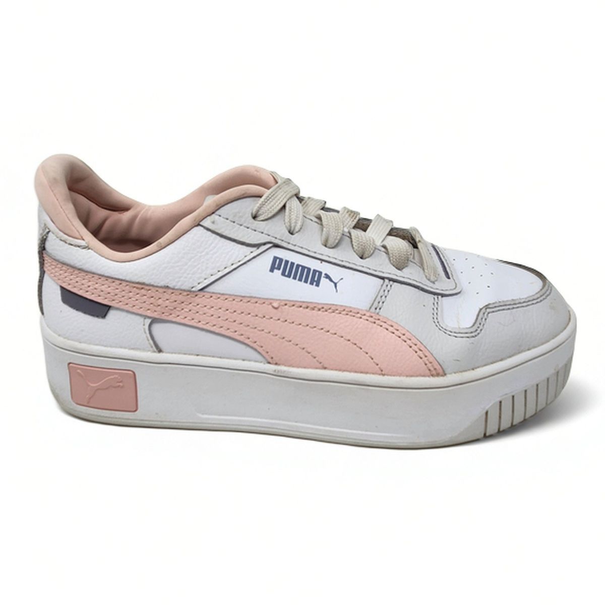 Puma Puma Carina Street Leather Platform Court Trainer Wht Sz 7 Size US 7 / IT 37 - 2 Thumbnail