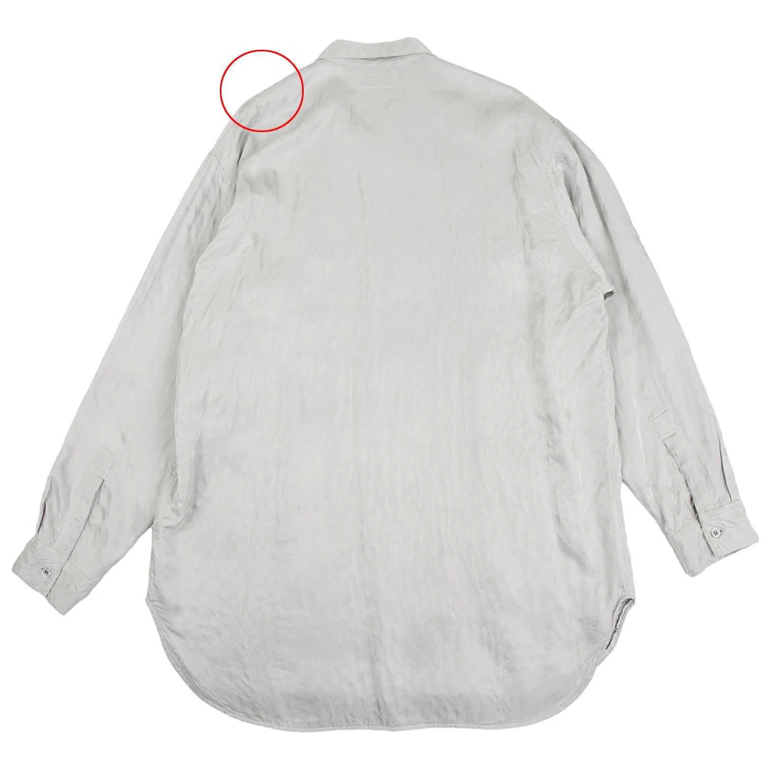 Yohji Yamamoto Yohji Yamamoto Silver Zigzag Stitch Long Shirt Size US M / EU 48-50 / 2 - 17 Thumbnail