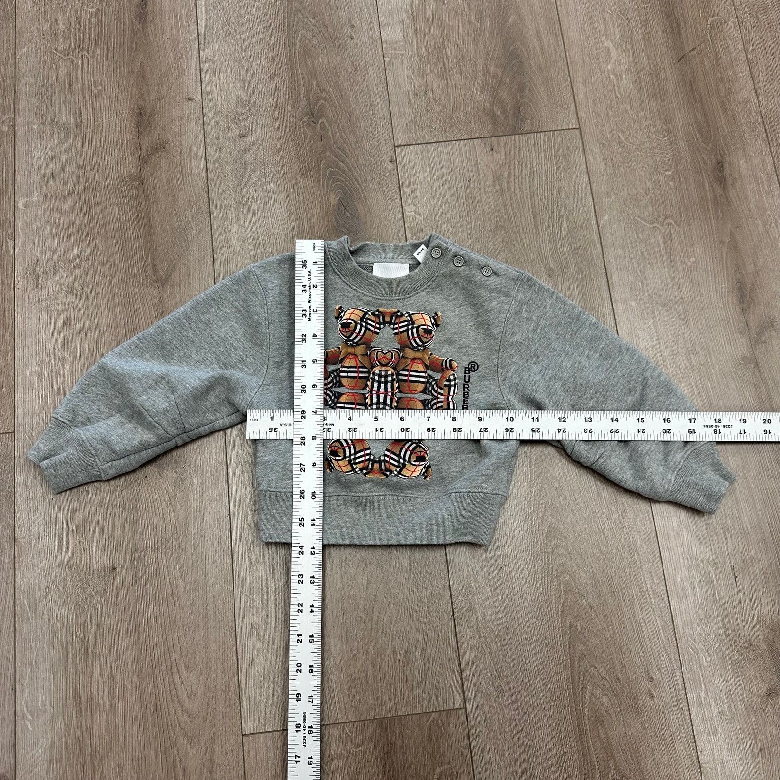 Burberry Burberry Kids Grey Thomas Bear Sweatshirt Crewneck 18 Months Size XXS / US 00 / IT 34 - 5 Thumbnail
