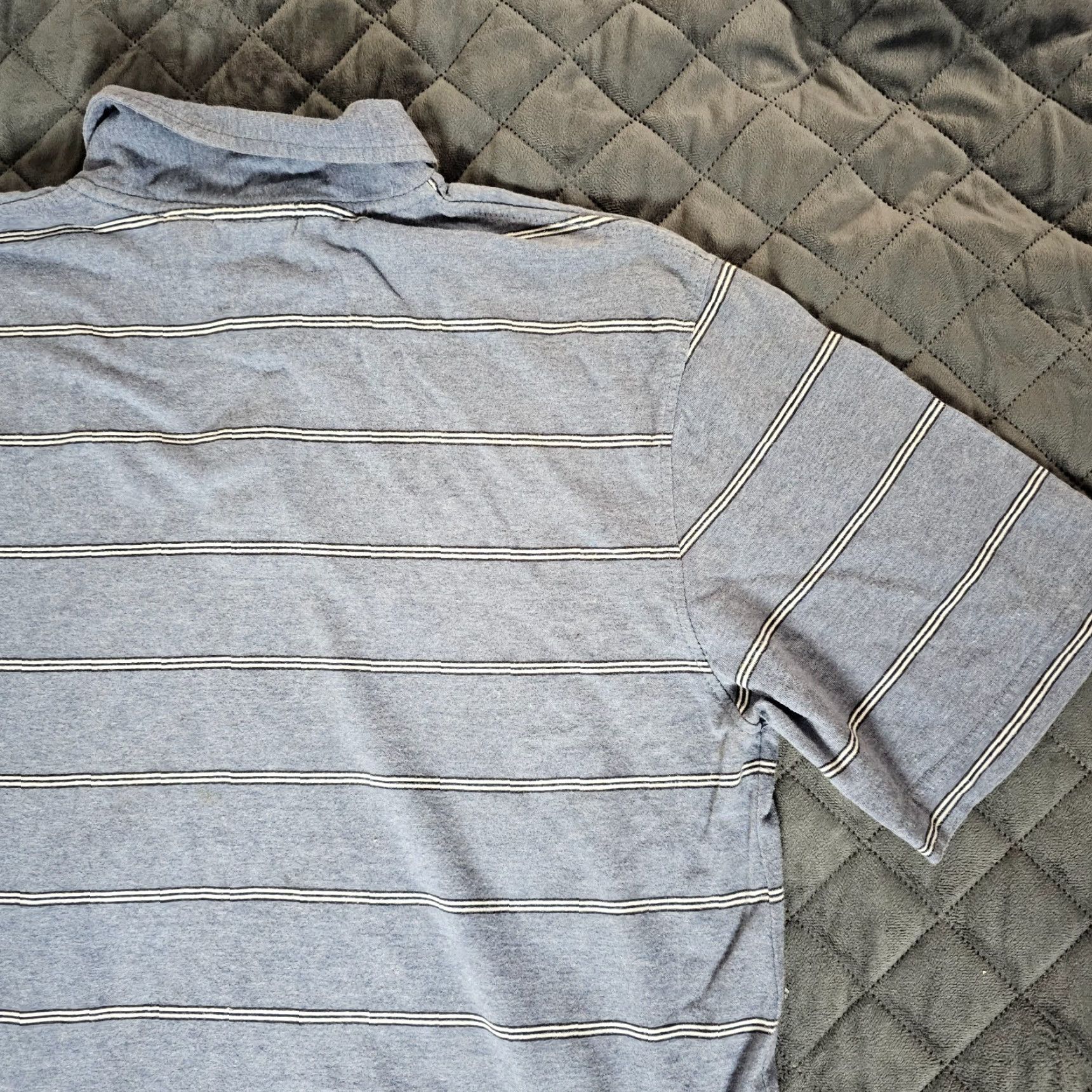 Vintage Aéropostale A87 Polo Shirt Slim Fit Short Sleeve Blue Stripe Men M Casual Shirt Size US M / EU 48-50 / 2 - 8 Thumbnail