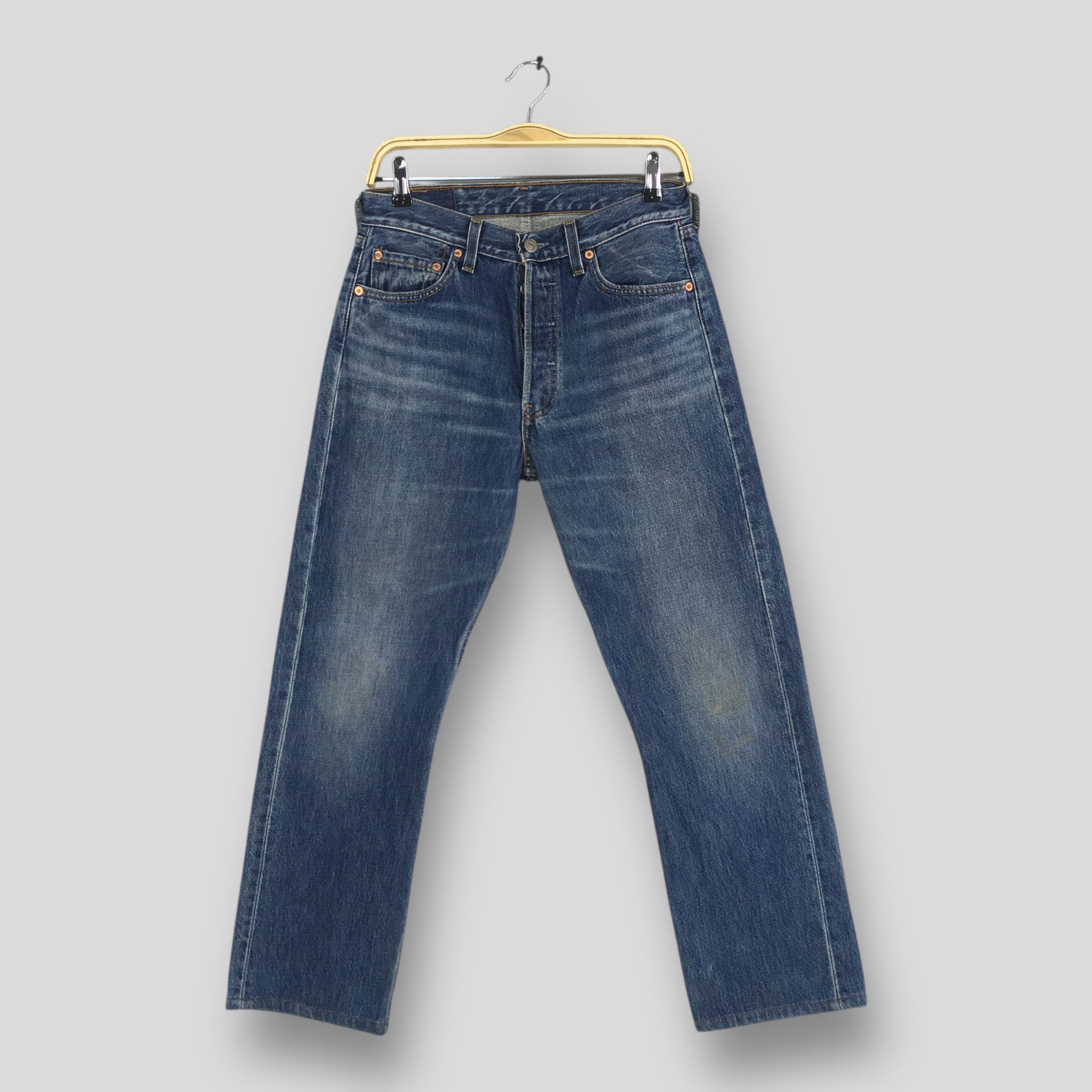 ize 27x26 Vintage 90s Levi's 501 Faded Blue Jeans