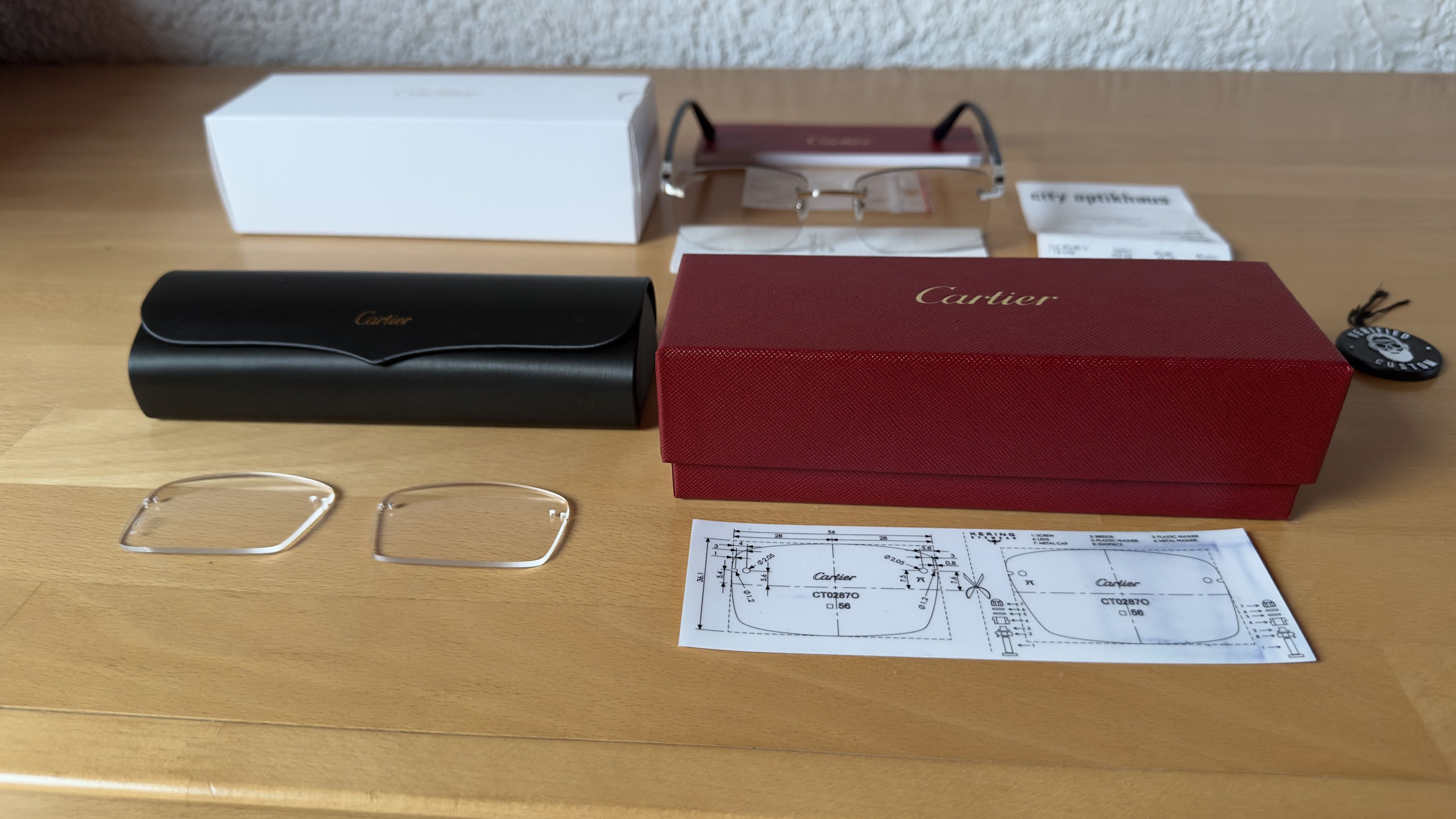 Cartier Cartier CT02870 custom glasses Size ONE SIZE - 3 Thumbnail
