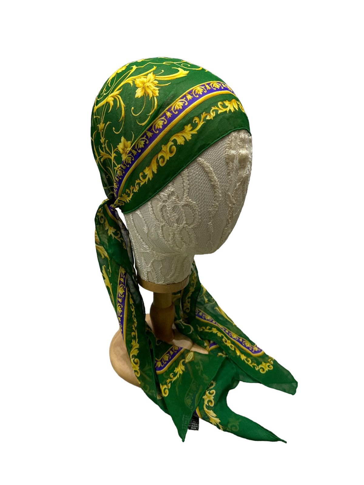 Versace ATELIER VERSACE FLORAL PRINT LONG SILK SCARF Size ONE SIZE - 2 Thumbnail