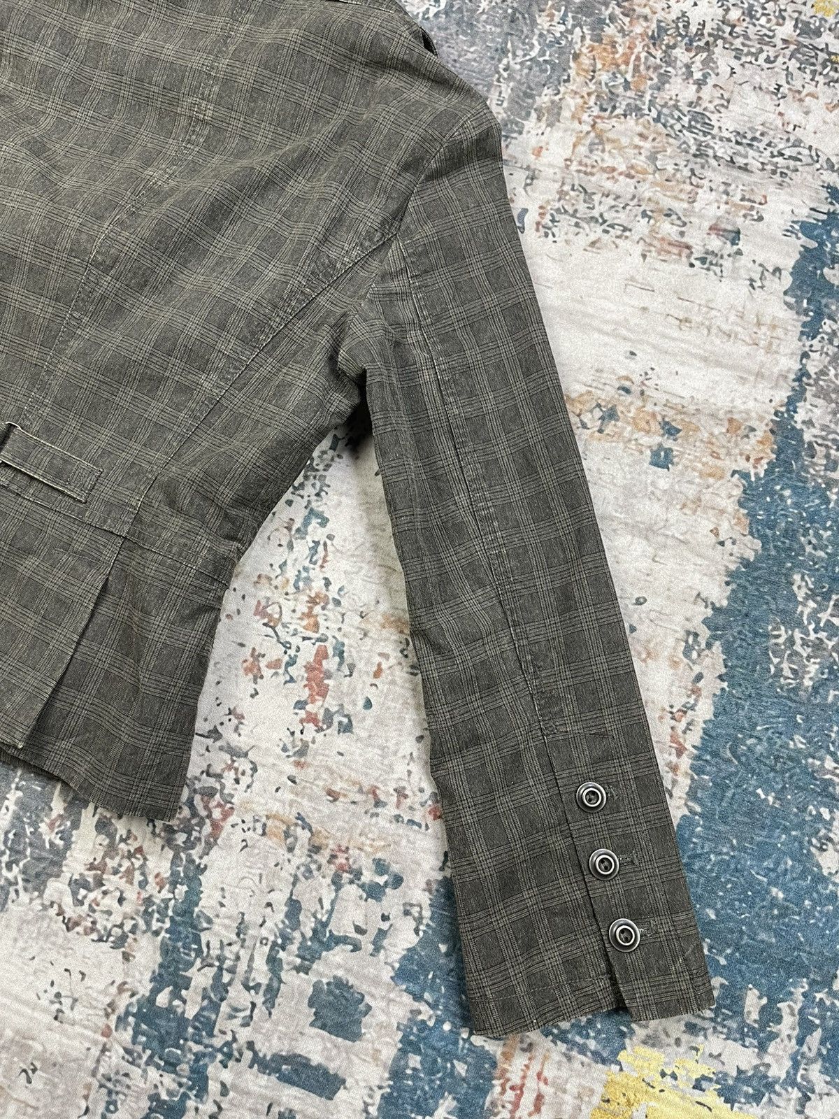 Adolfo Dominguez Adolfo Dominguez Checked Boucle Cut-Out Jackets Size XS / US 0-2 / IT 36-38 - 7 Thumbnail