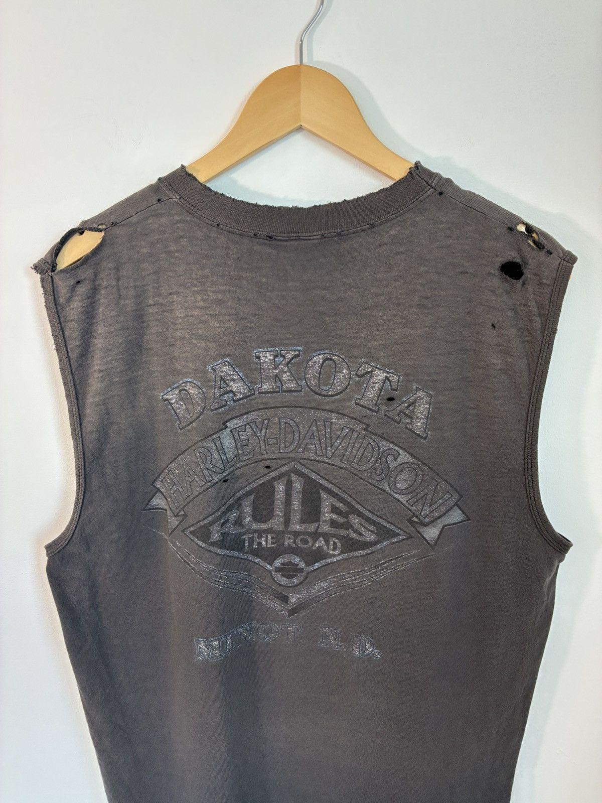 Harley Davidson Vintage Thrashed Harley Davidson Sun Faded Tank Top Size US L / EU 52-54 / 3 - 5 Thumbnail