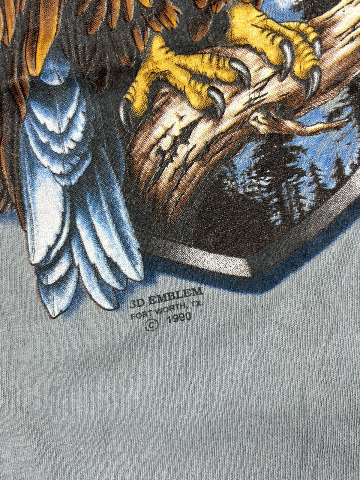 Harley Davidson Vintage Harley Davidson 1990 3D Emblem USA Eagle Y2K Tee Size US XL / EU 56 / 4 - 9 Thumbnail