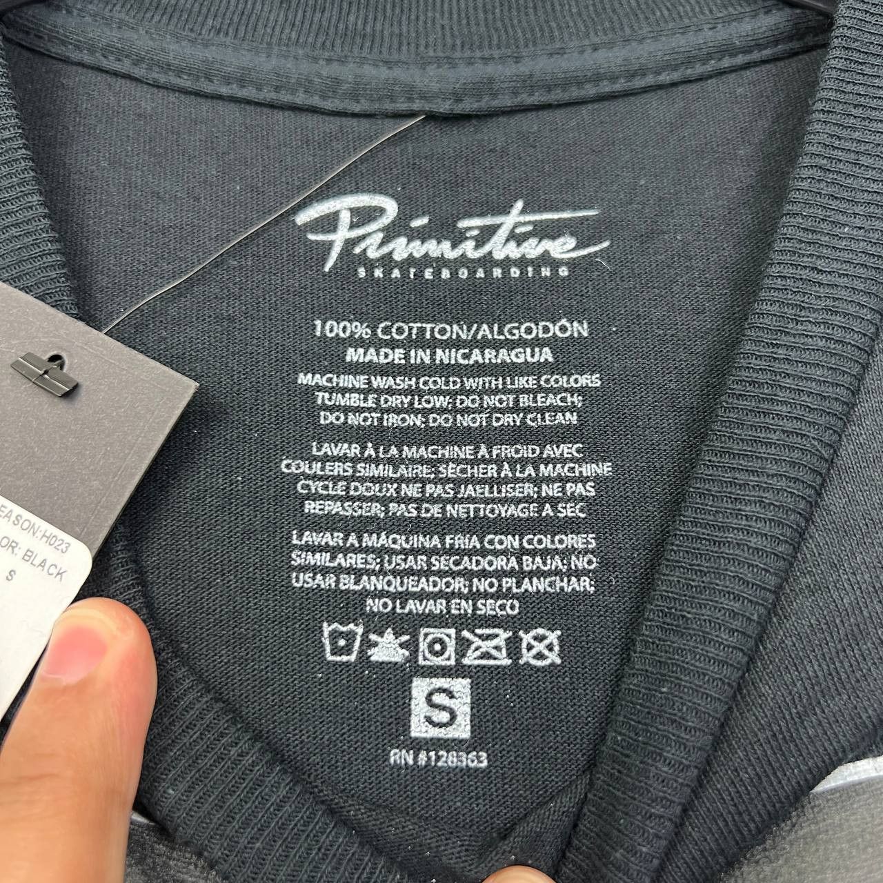 Primitive Primitive Skateboarding Shirt Men Small Black Crew Neck New Size US S / EU 44-46 / 1 - 2 Thumbnail