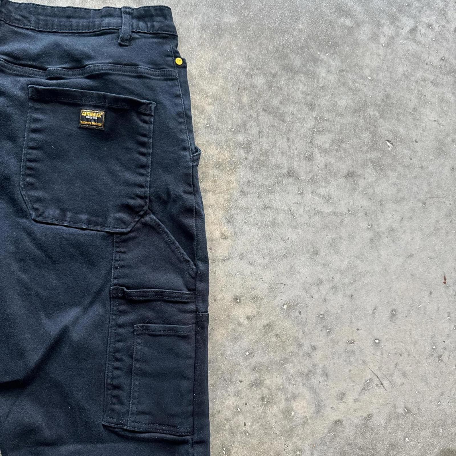 Caterpillar Black Caterpillar Carpenter Cargo Straight Leg Pants Size US 36 / EU 52 - 5 Thumbnail