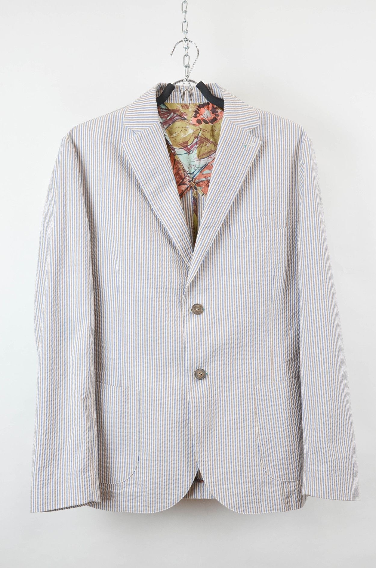 Other BOB Handmade Striped Summer Suit – Size 52 Size 52R - 2 Thumbnail