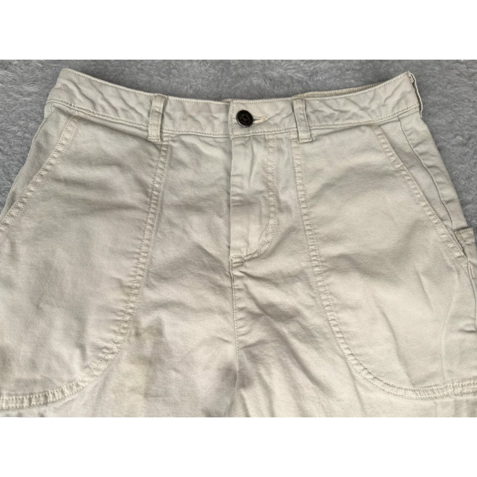 Patagonia Patagonia Pants Womens 4 Beige Organic Cotton Casual Wide Leg Twill Pockets Size 27" / US 4 / IT 40 - 4 Thumbnail