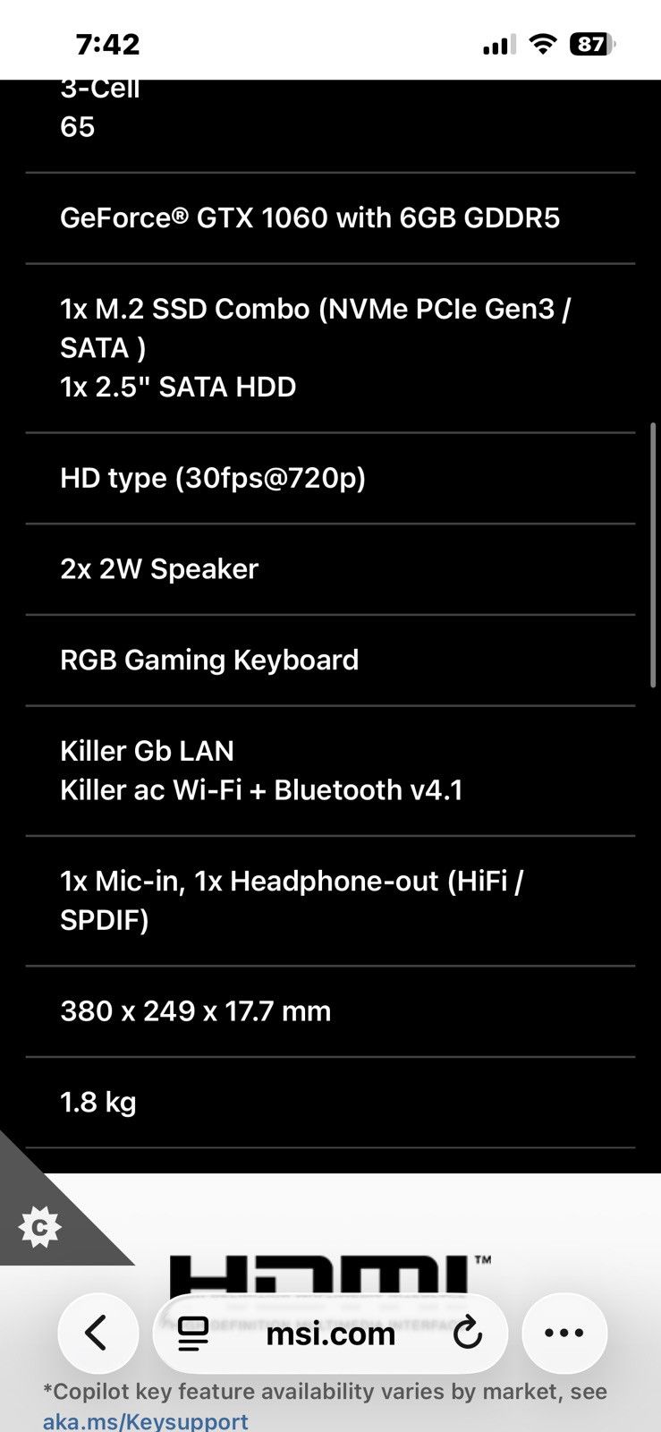 The Game Msi gaming laptop Size ONE SIZE - 5 Thumbnail