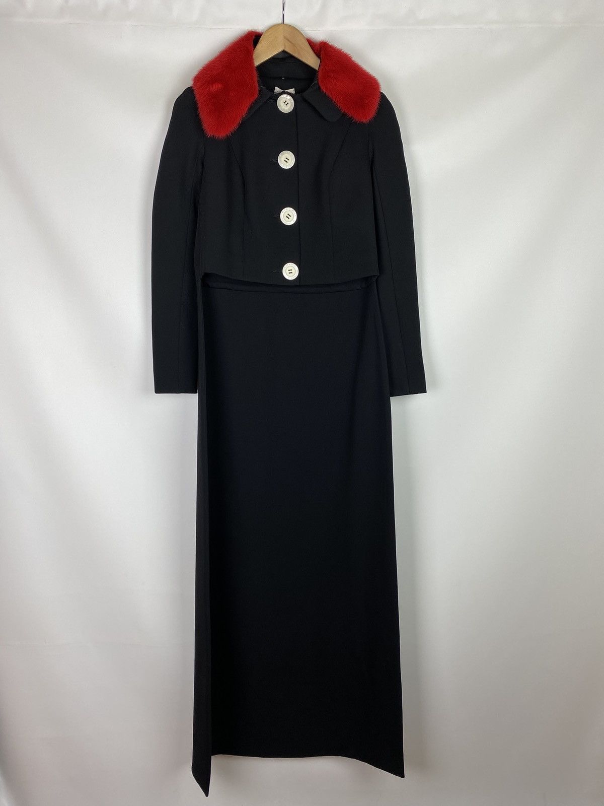 Natasha Zinko BNWT! Natasha Zinko wool tailed assymetrical length coat Size XXS / US 00 / IT 34 - 1 Thumbnail
