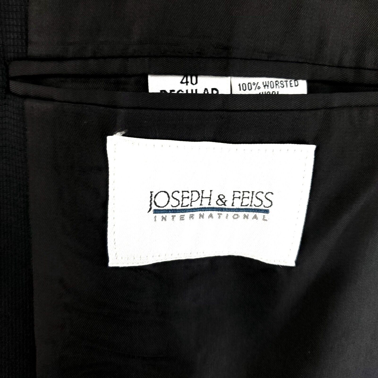 Joseph & Feiss Joseph & Feiss International Worsted Wool 3 Button Sport Coa Size 40R - 7 Thumbnail