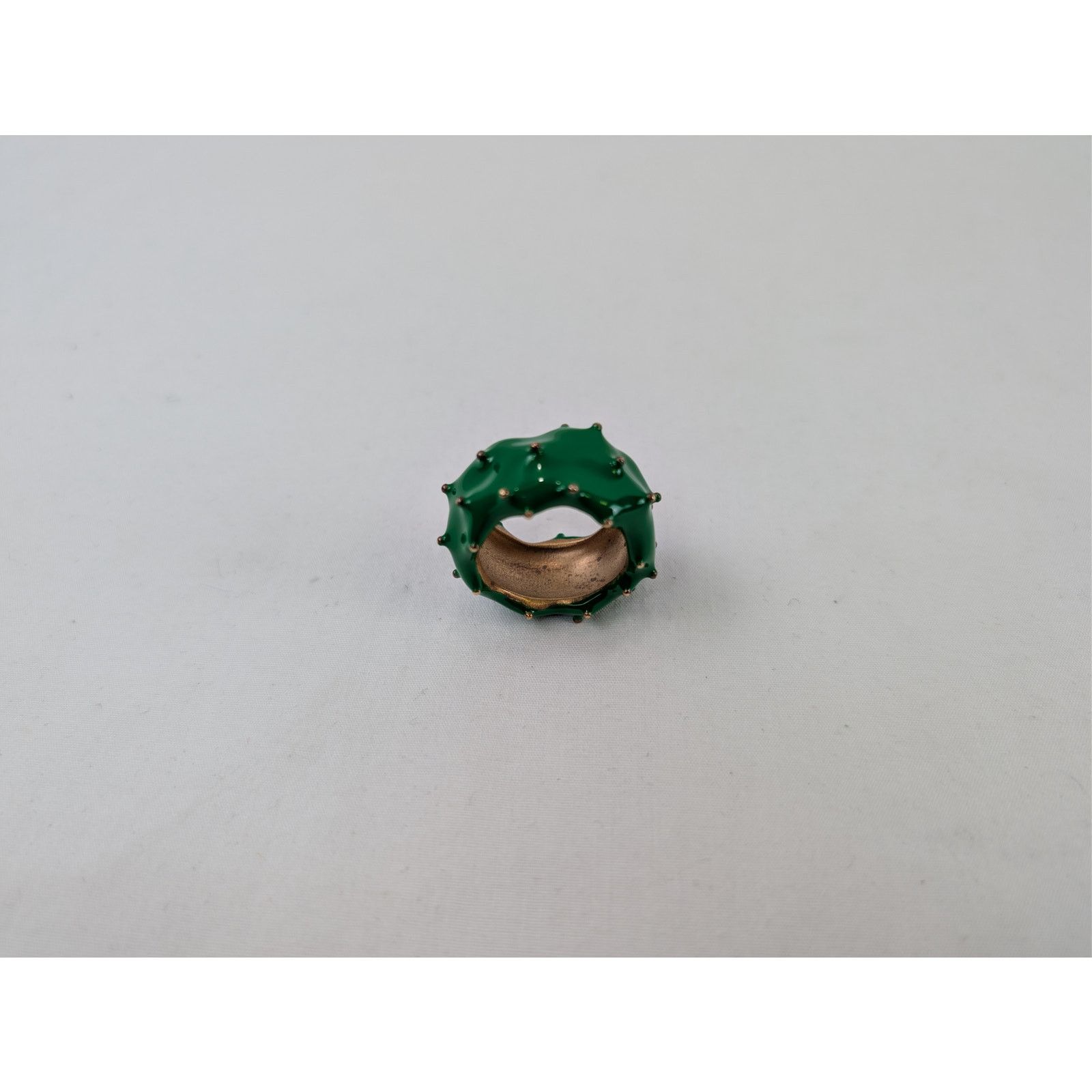 Bottega Veneta o1rshd1 Size: 21 / Gold F St Silver / Enamel Ring Parakeet Size ONE SIZE - 9 Thumbnail