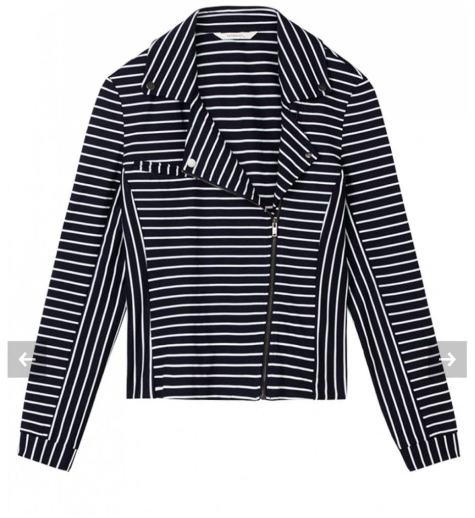 Other Women's Sandwich Jacket, Size L, Navy & White Stripes Size L / US 10 / IT 46 - 9 Thumbnail