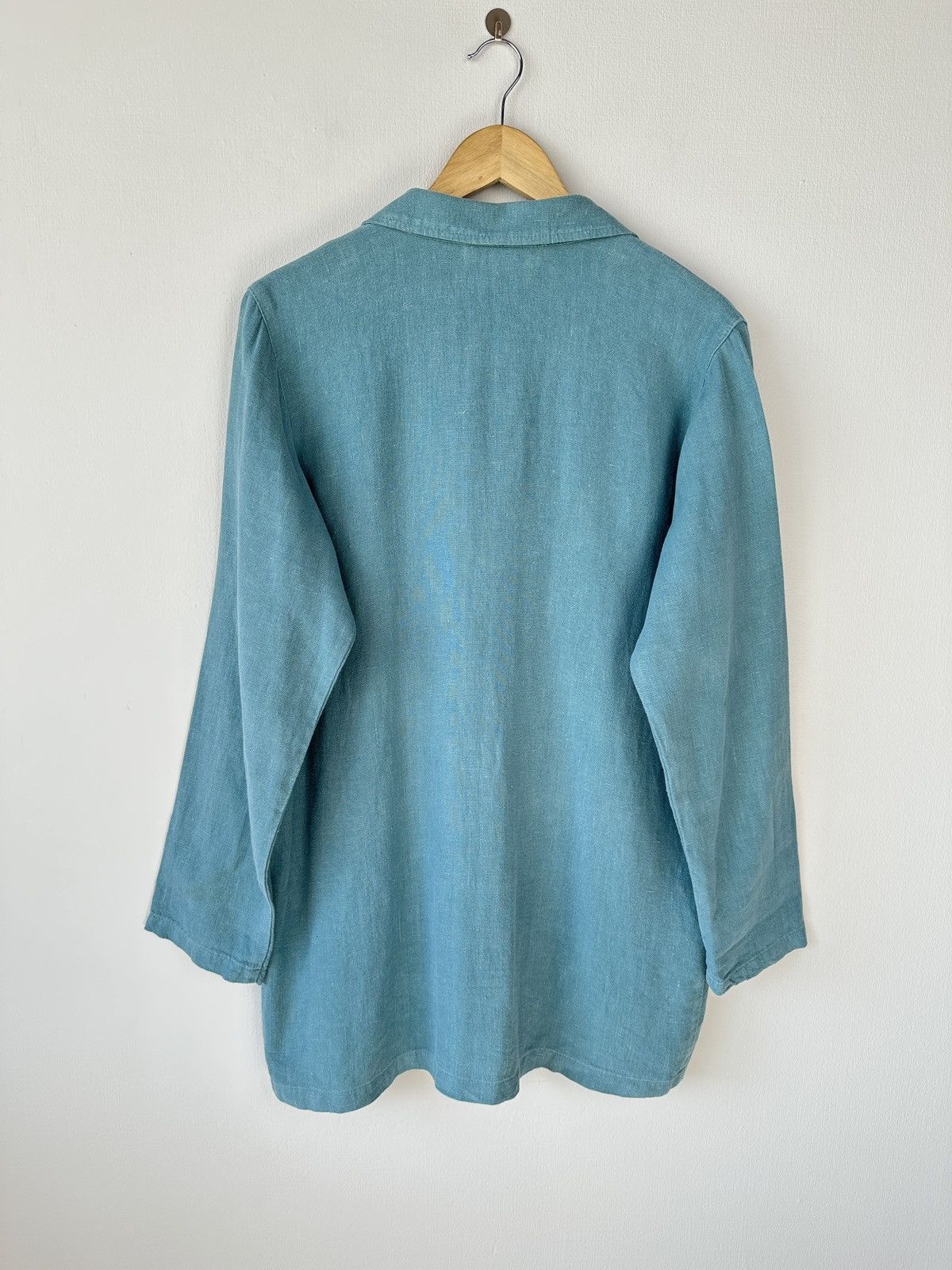 Orvis ORVIS Vintage 100% Linen made in USA Blue Blazer Jacket S Size S / US 4 / IT 40 - 2 Thumbnail