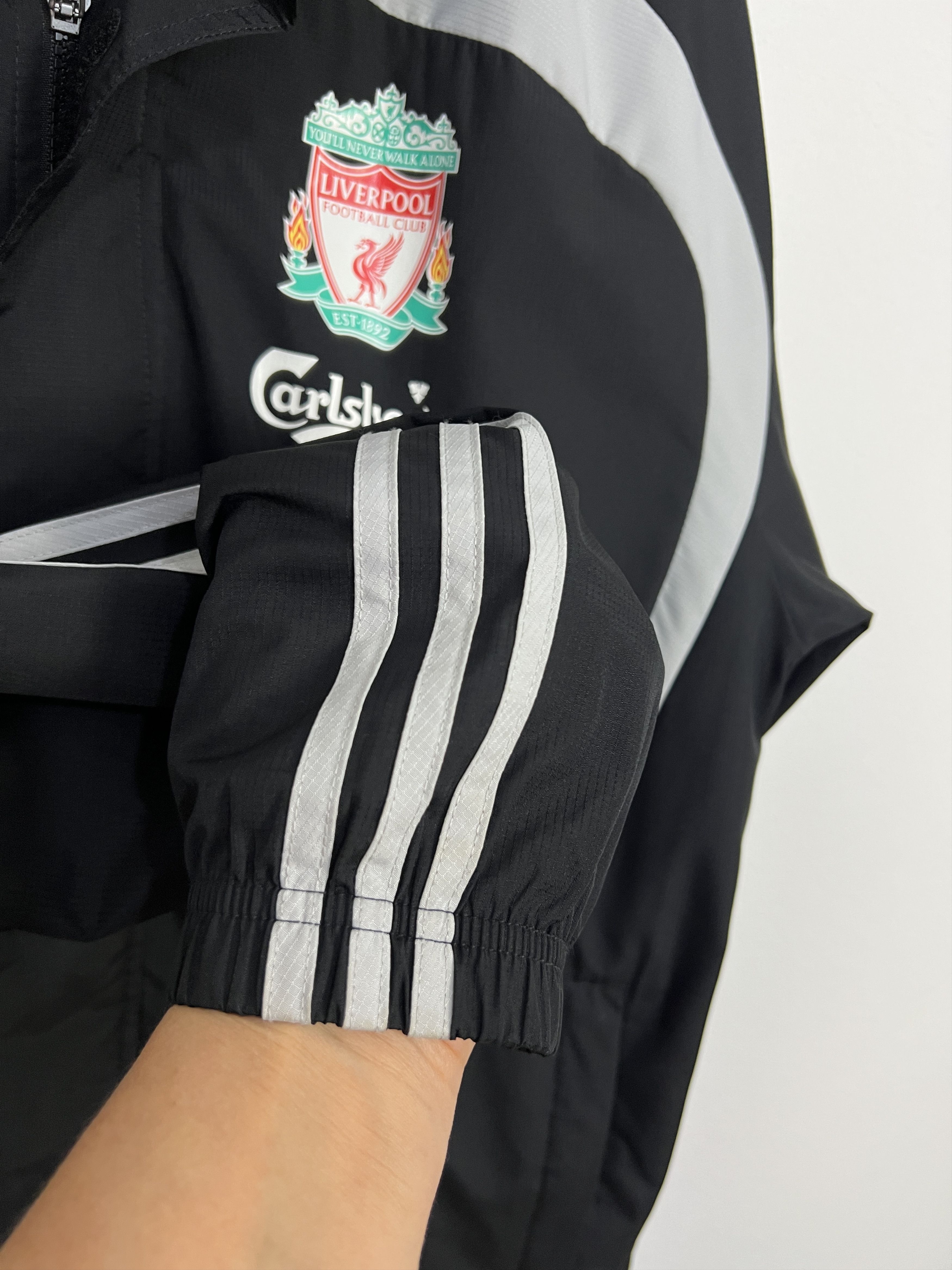 Adidas Vintage Liverpool Football Jacket Soccer Hooded Track Top Size US M / EU 48-50 / 2 - 7 Thumbnail