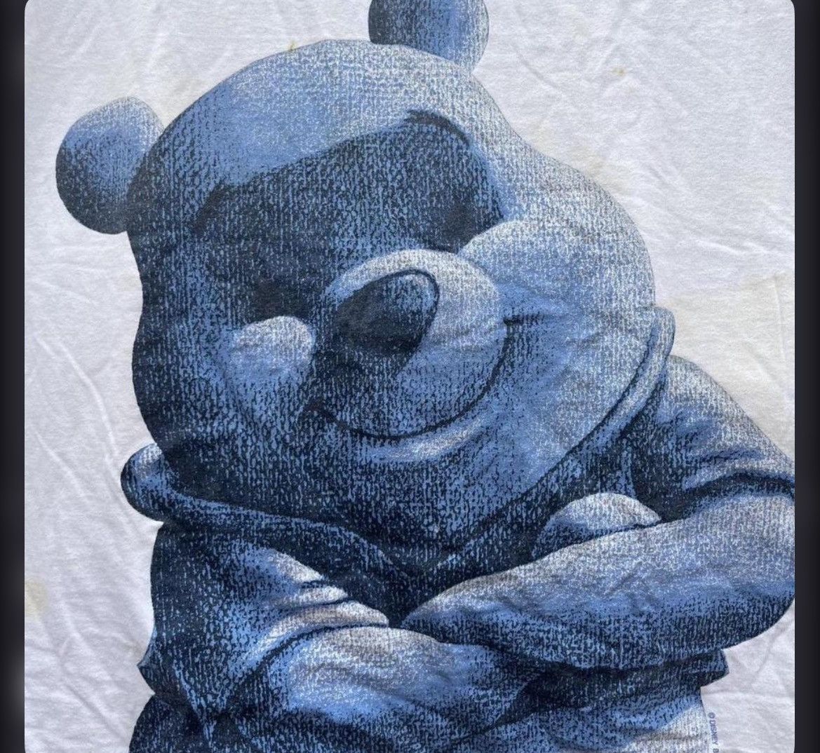 Disney Vintage 90s Disney Winnie the Pooh Big Face Tee | Distressed Size US XXL / EU 58 / 5 - 4 Thumbnail