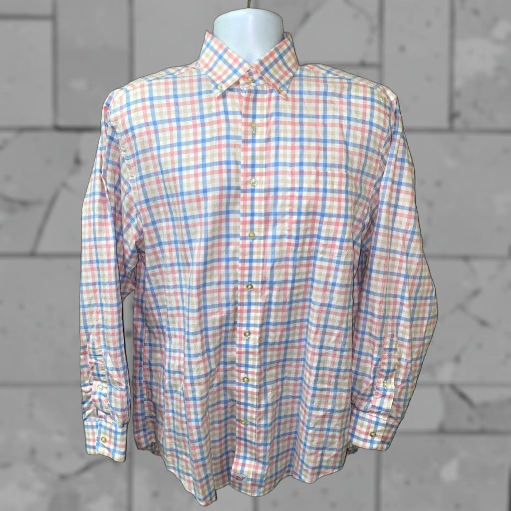 Vineyard Vines Vineyard Vines Shirt Adult Size M Multicolor Check Long Sleeve Button-Up Mens Size US M / EU 48-50 / 2 - 1 Thumbnail