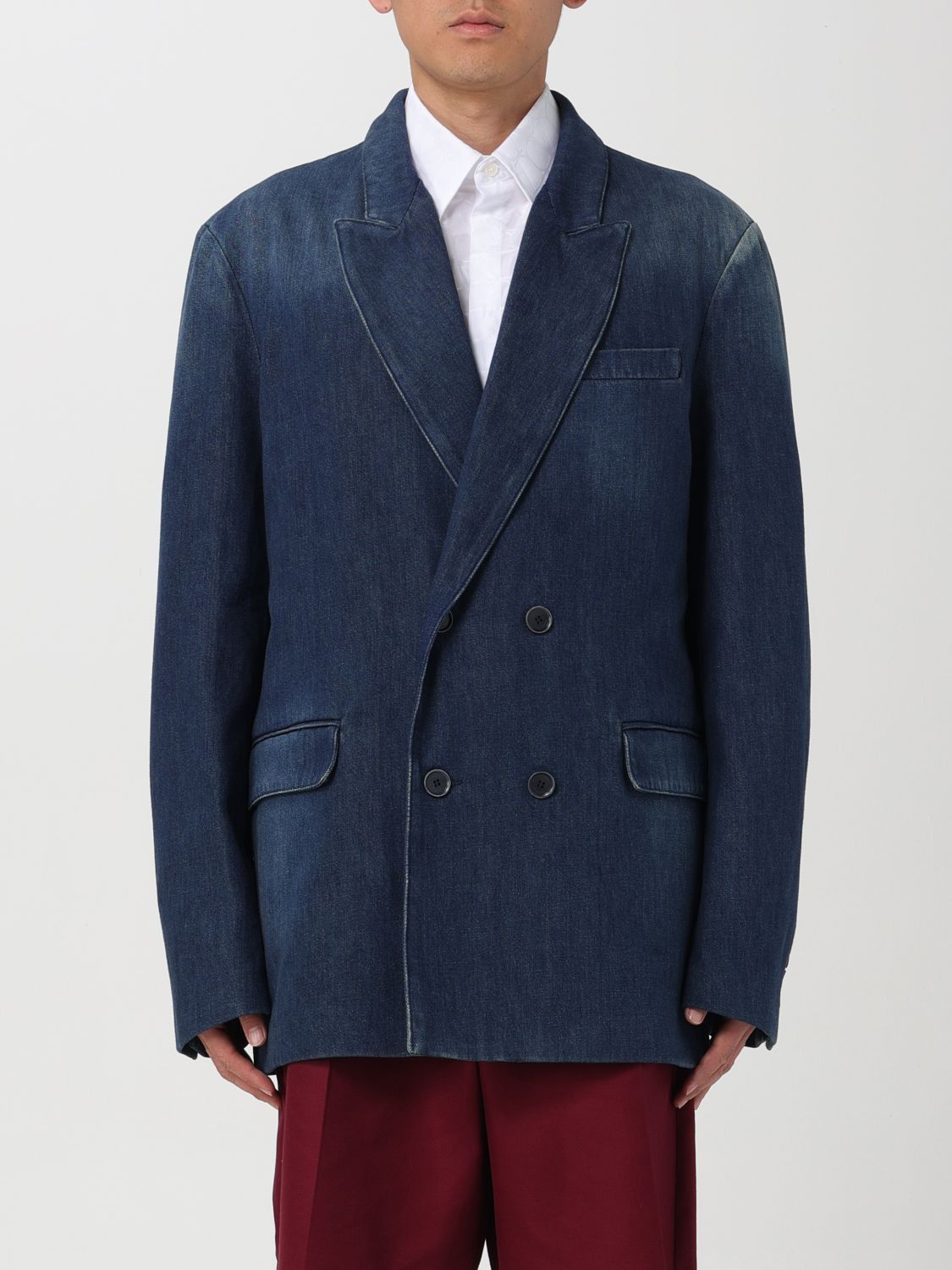 image of Valentino Garavani Jacket Men Blue (Size XL)