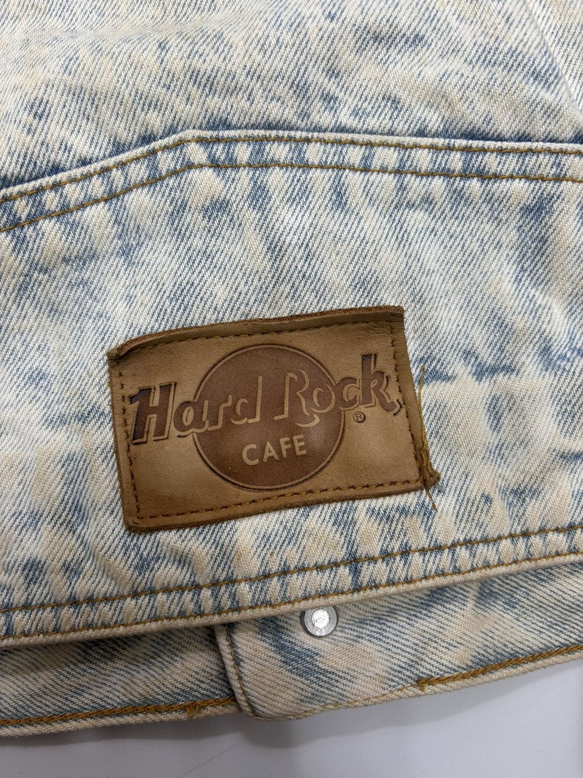 Hard Rock Cafe 🔥VINTAGE HARD ROCK CAFE NEW YORK ACID MUD WASH DENIM JACKET Size US M / EU 48-50 / 2 - 15 Thumbnail