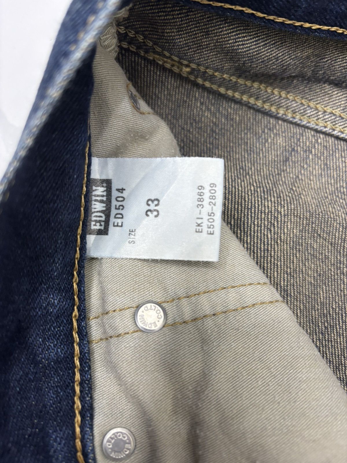 Kapital Edwin 504 Rusty Blue Baggy Jeans Distressed Denim Size US 36 / EU 52 - 12 Thumbnail