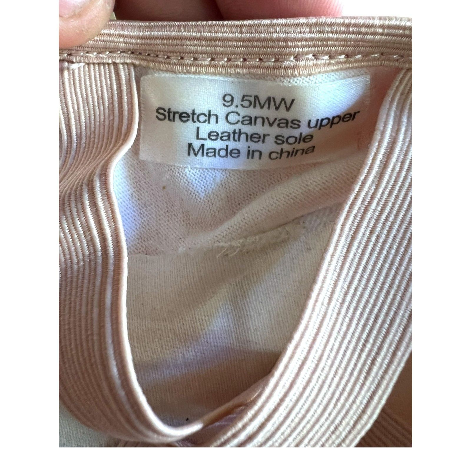 Other Pink Stretch Canvas Ballet Shoes 9.5MW With Leather Sole For Size US 9.5 / IT 39.5 - 3 Thumbnail
