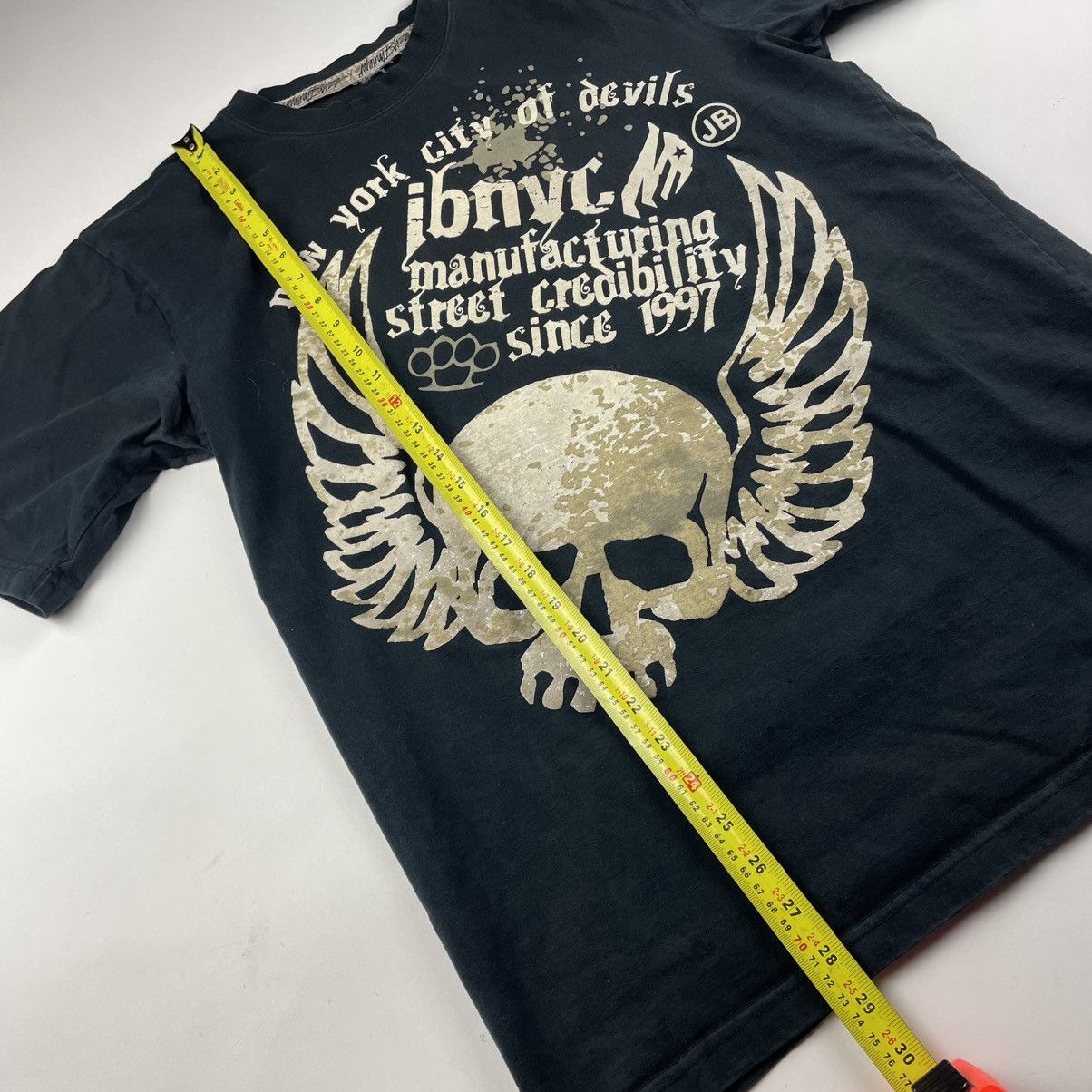 Vintage VTG Johnny Blaze Shirt Mens L Black Skull Y2K Big Logo NYC Size US L / EU 52-54 / 3 - 6 Thumbnail