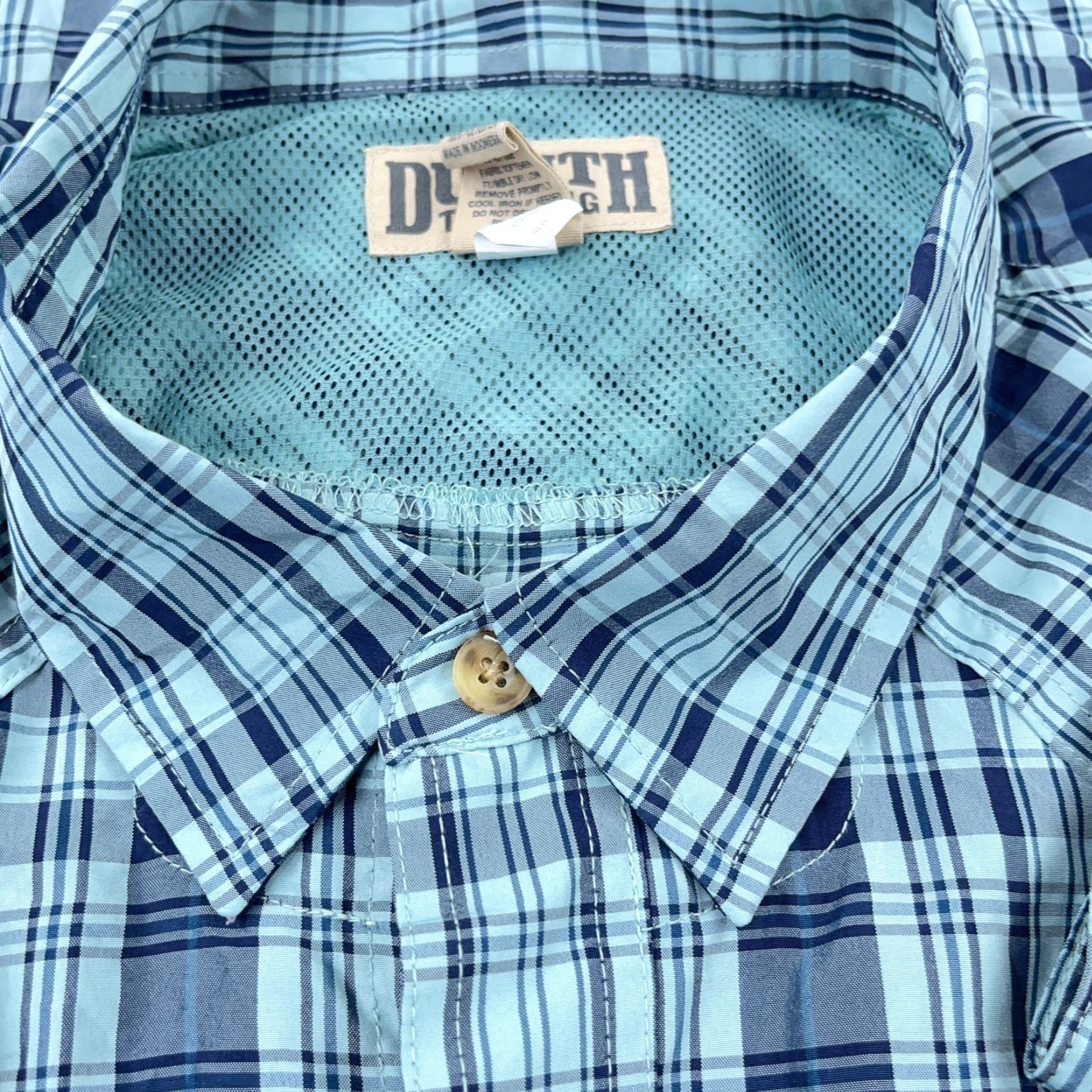 Vintage Duluth Trading Shirt Men 3XL Blue Plaid Button-Up Casual Travel Fall Winter Spring Summer All Seasons Moisture Wicking Lightweight Pockets Button-Down Size US XXL / EU 58 / 5 - 4 Thumbnail