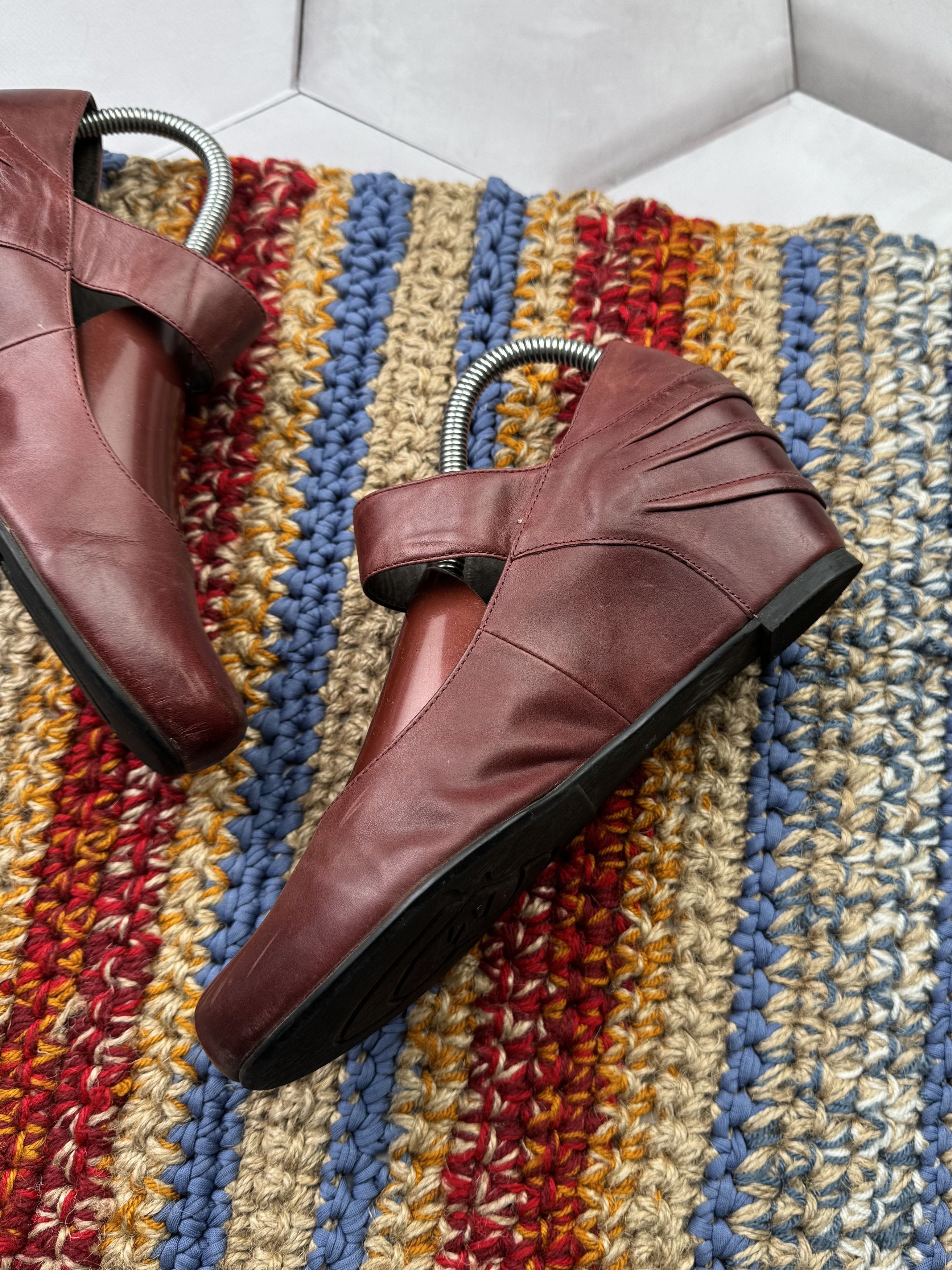 Vintage Vintage Leather Platform Shoes (ES9) Size US 8 / IT 38 - 6 Thumbnail