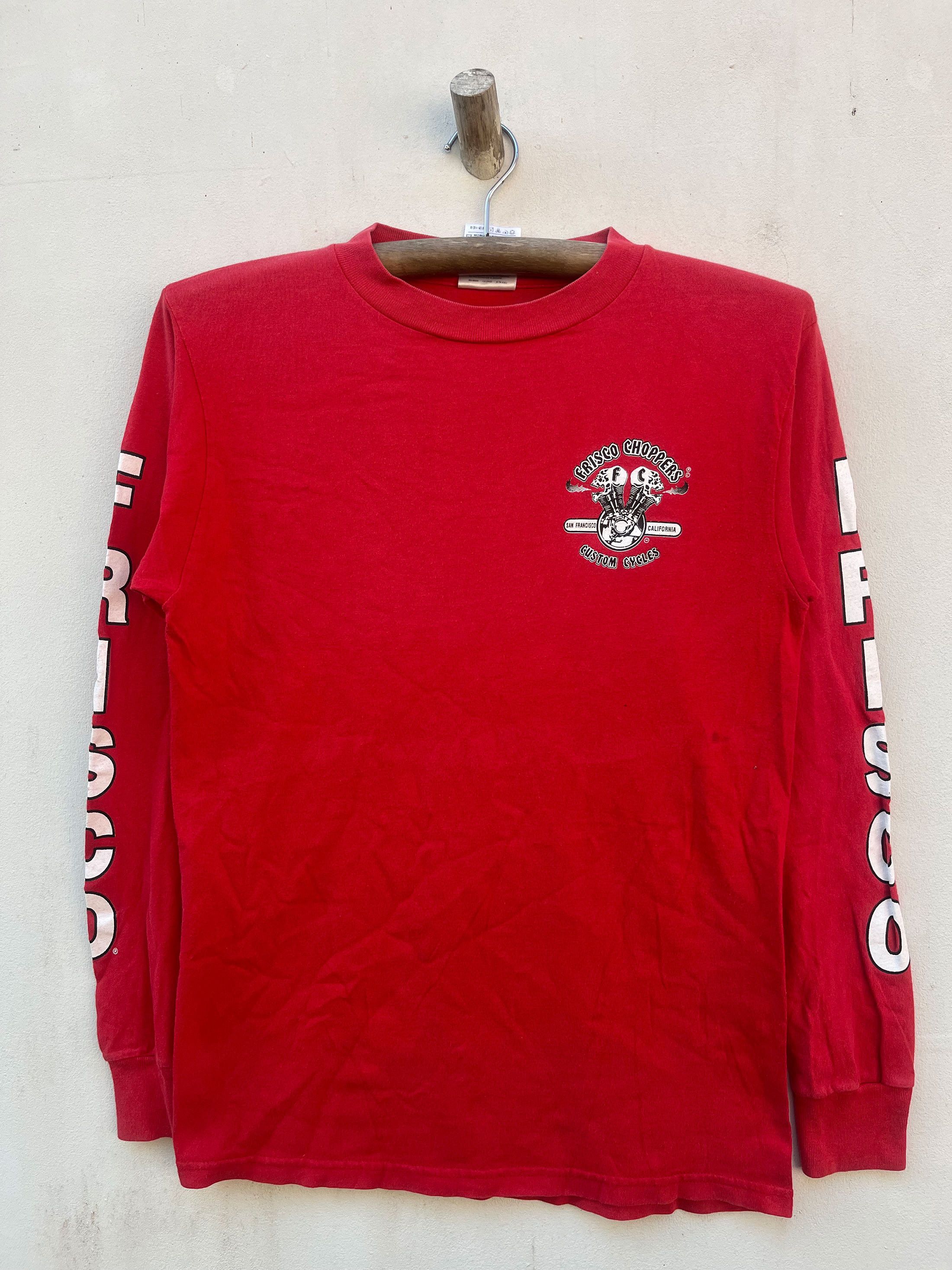 Harley Davidson Vintage Frisco Choppersss Custom Cycles Tear Away 90s 2000s Size US S / EU 44-46 / 1 - 1 Thumbnail