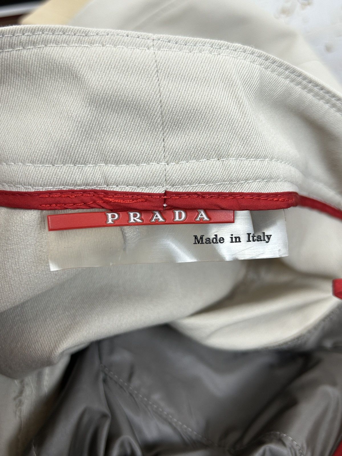 Prada Vintage Prada Leather Inserts Stretch Womens Archive Pants Size 26" / US 2 / IT 38 - 10 Thumbnail