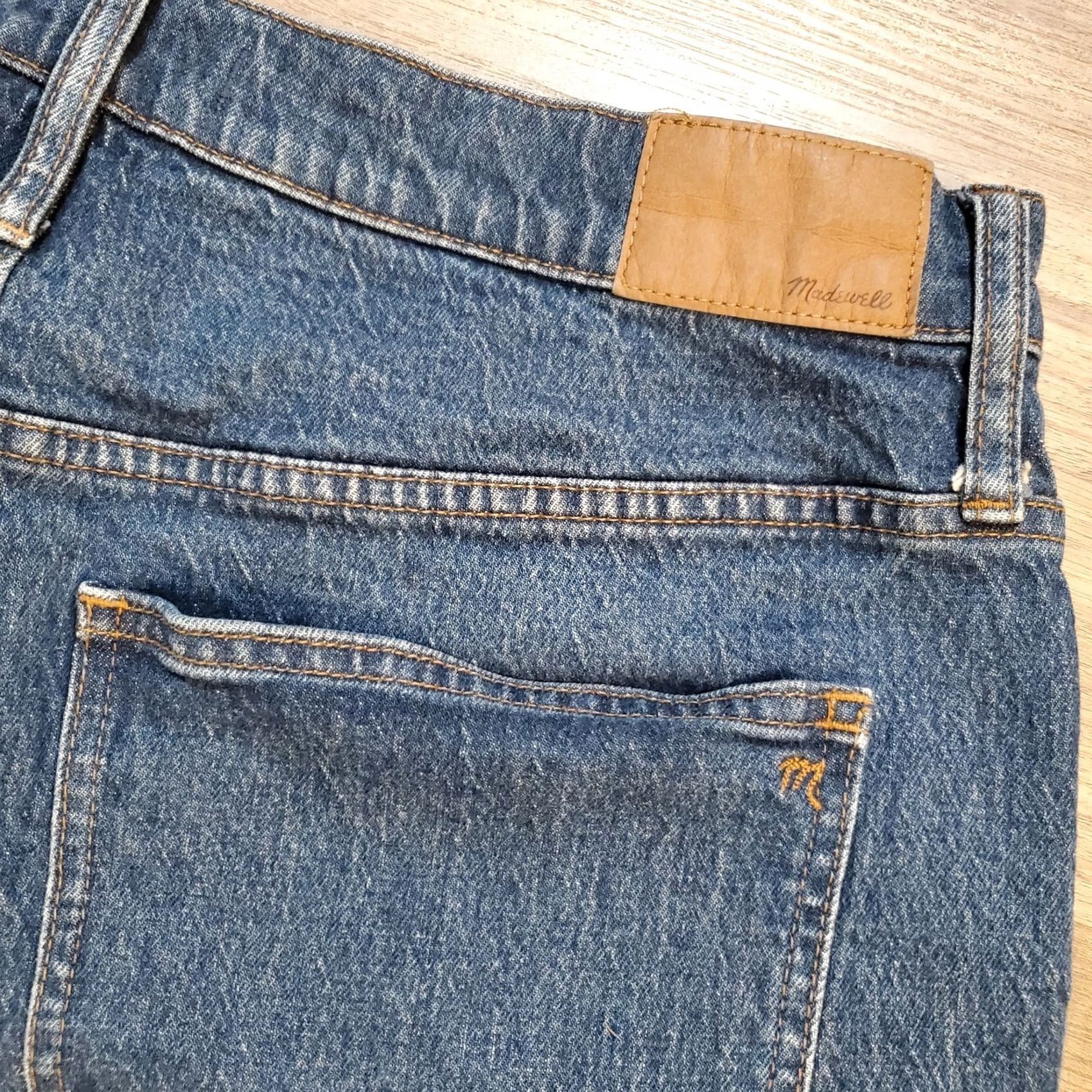 Madewell Madewell The Perfect Vintage Jean Size 32 34×27 High Rise Medium Blue Straight Cropped Jeans Women Size 24" / US 00 / IT 34 - 6 Thumbnail