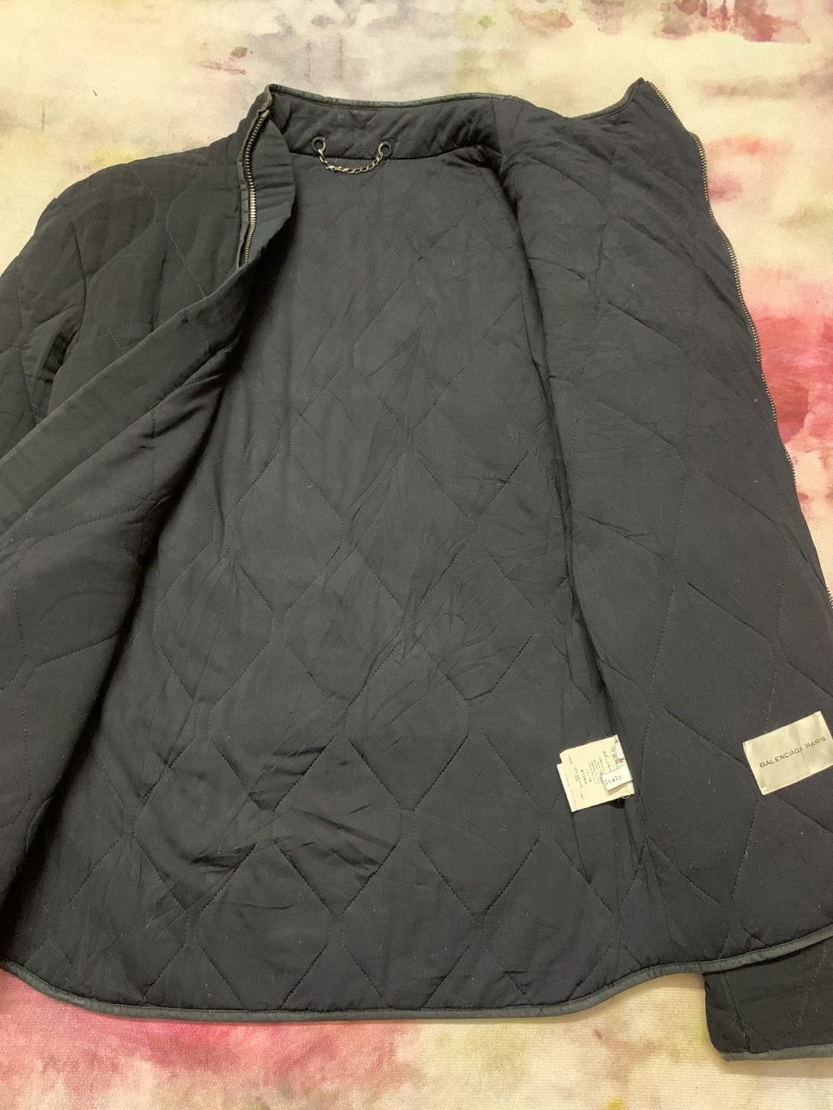 Balenciaga AW09’ BALENCIAGA PARIS Quilted Assymetrical Zip-Up Jacket Size US S / EU 44-46 / 1 - 6 Thumbnail