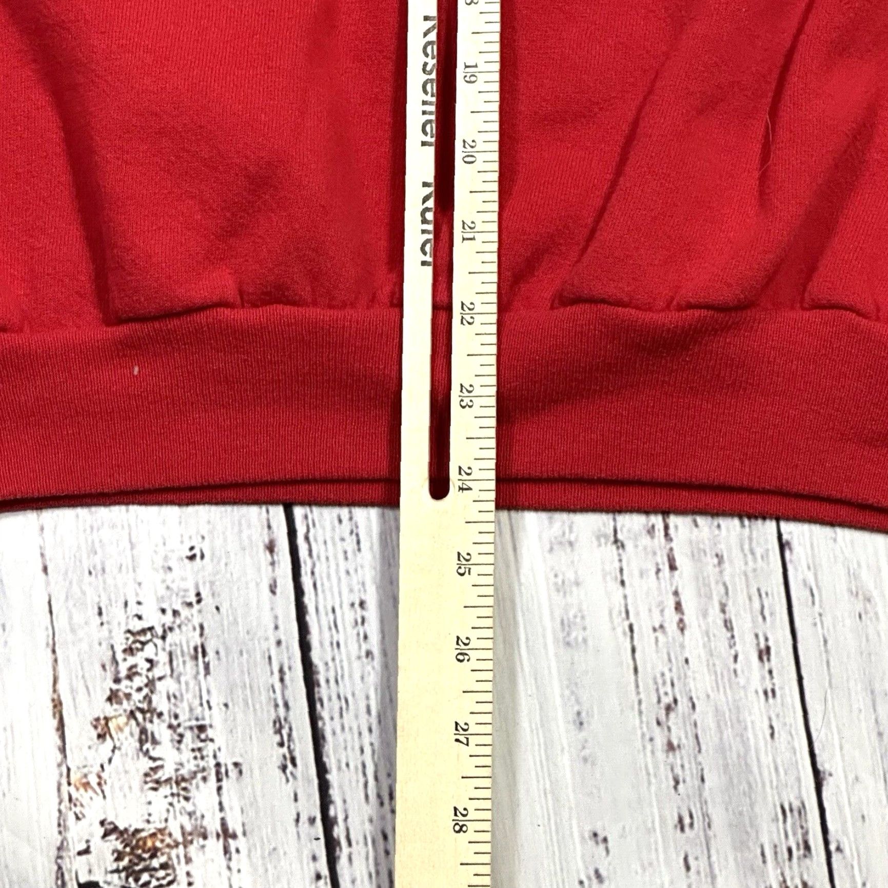 Lee VINTAGE Lee Christmas Jesus Is The Reason Red Cotton Sweater USA Made Sz Large Mens Pullover Knit Long Sleeve Fleece Graphic Print Size US L / EU 52-54 / 3 - 8 Thumbnail
