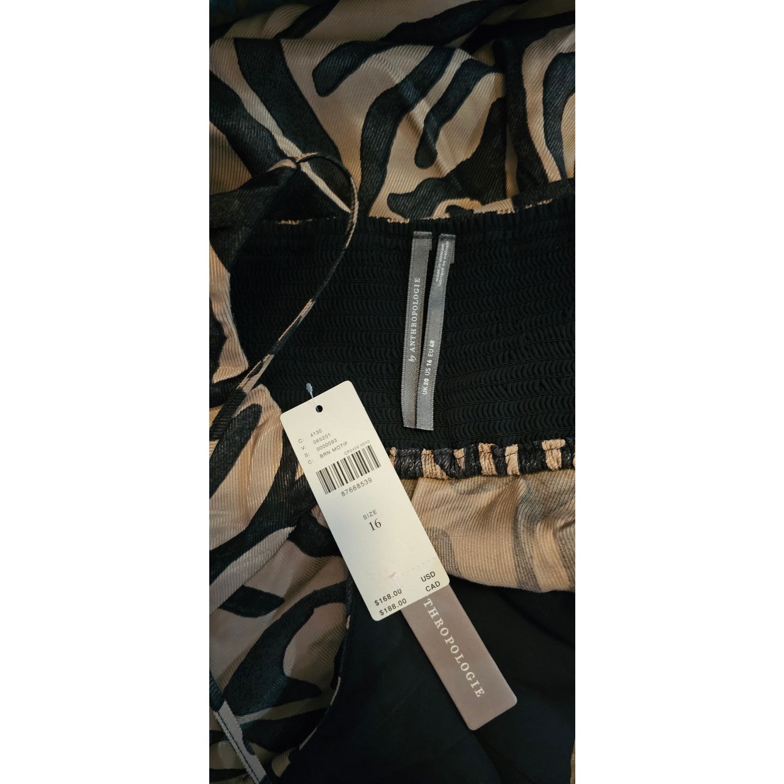 Anthropologie NWT Draped-Back Asymmetrical Slip Midi Dress $168 Sz 16 Size XXL / US 16-18 / IT 52-54 - 8 Thumbnail