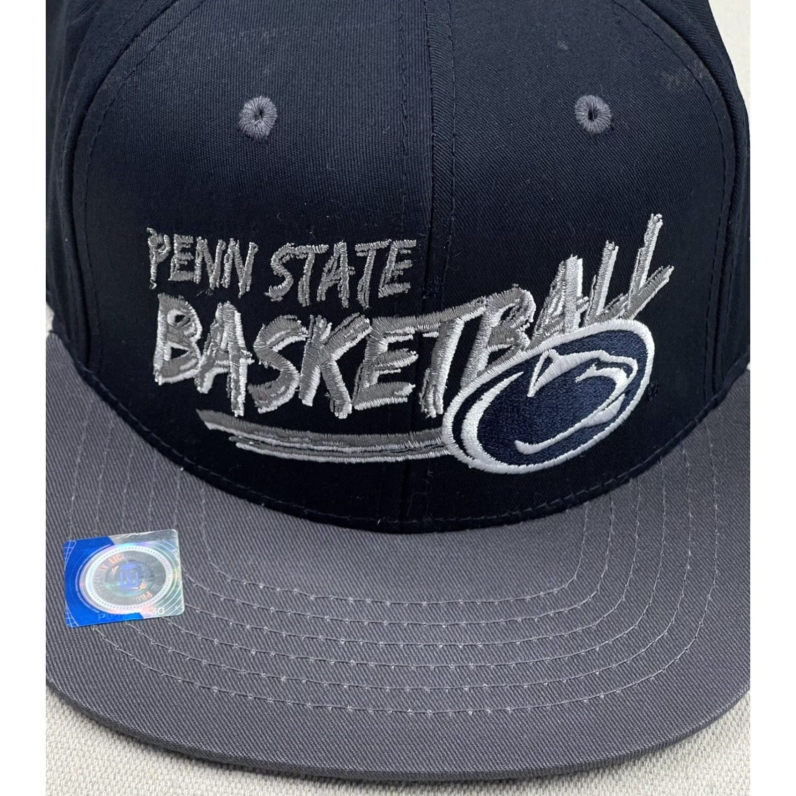 Top Of The World VINTAGE Top of the World Penn State Snapback Hat Basketball Nittany Lions One Size Blue Adjustable Mens Size US M / EU 48-50 / 2 - 2 Thumbnail