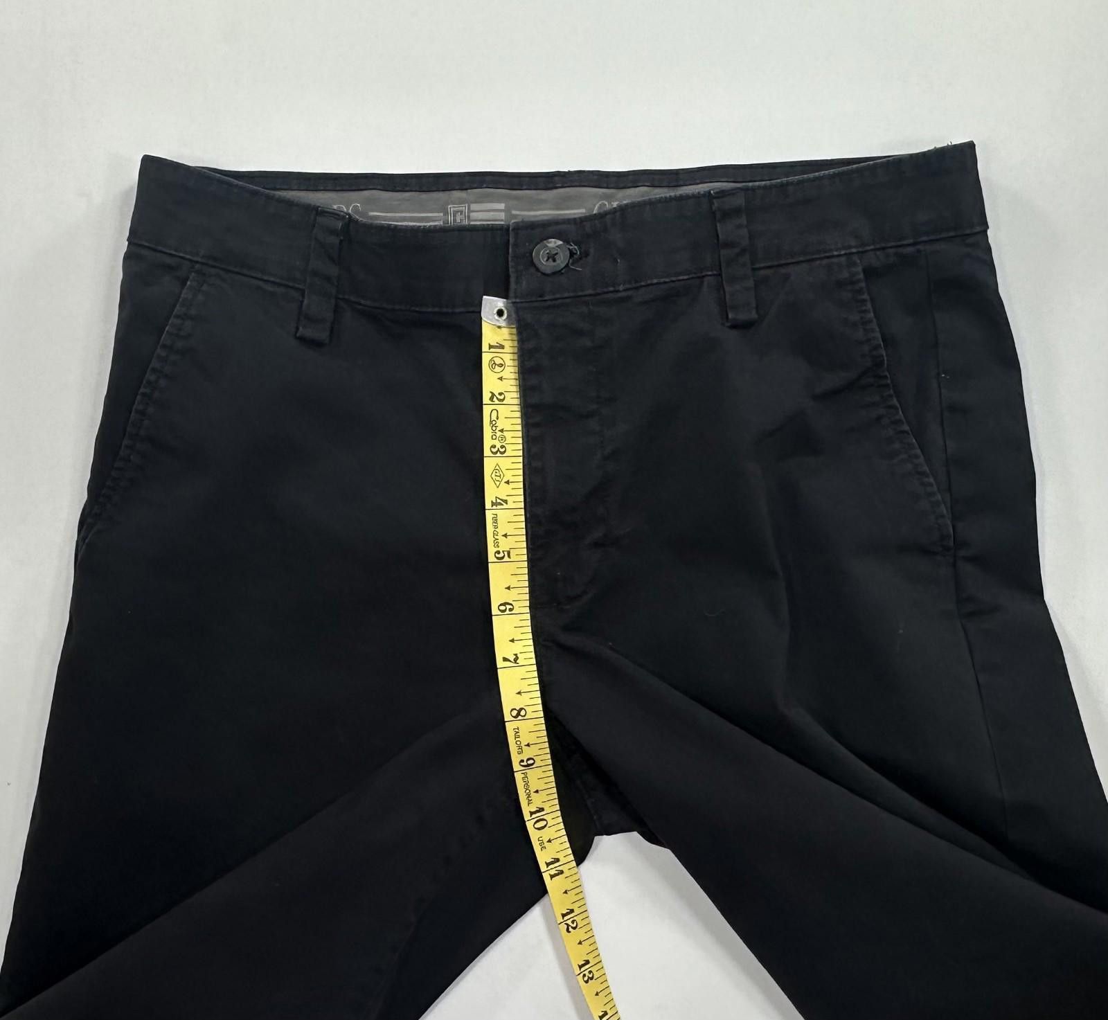 Chaps Chaps Straight Fit Flat Front Chinos Black Mens 32/34 Size US 32 / EU 48 - 4 Thumbnail