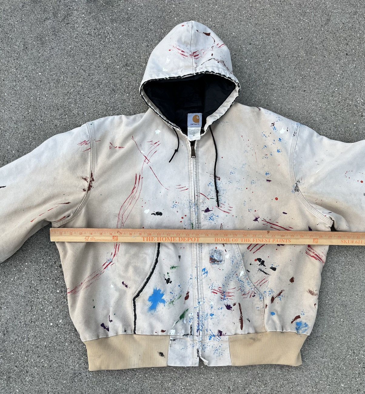 Carhartt Vintage Carhartt Jacket Hoodie Sun Faded Distressed Thermal Size US XXL / EU 58 / 5 - 6 Thumbnail