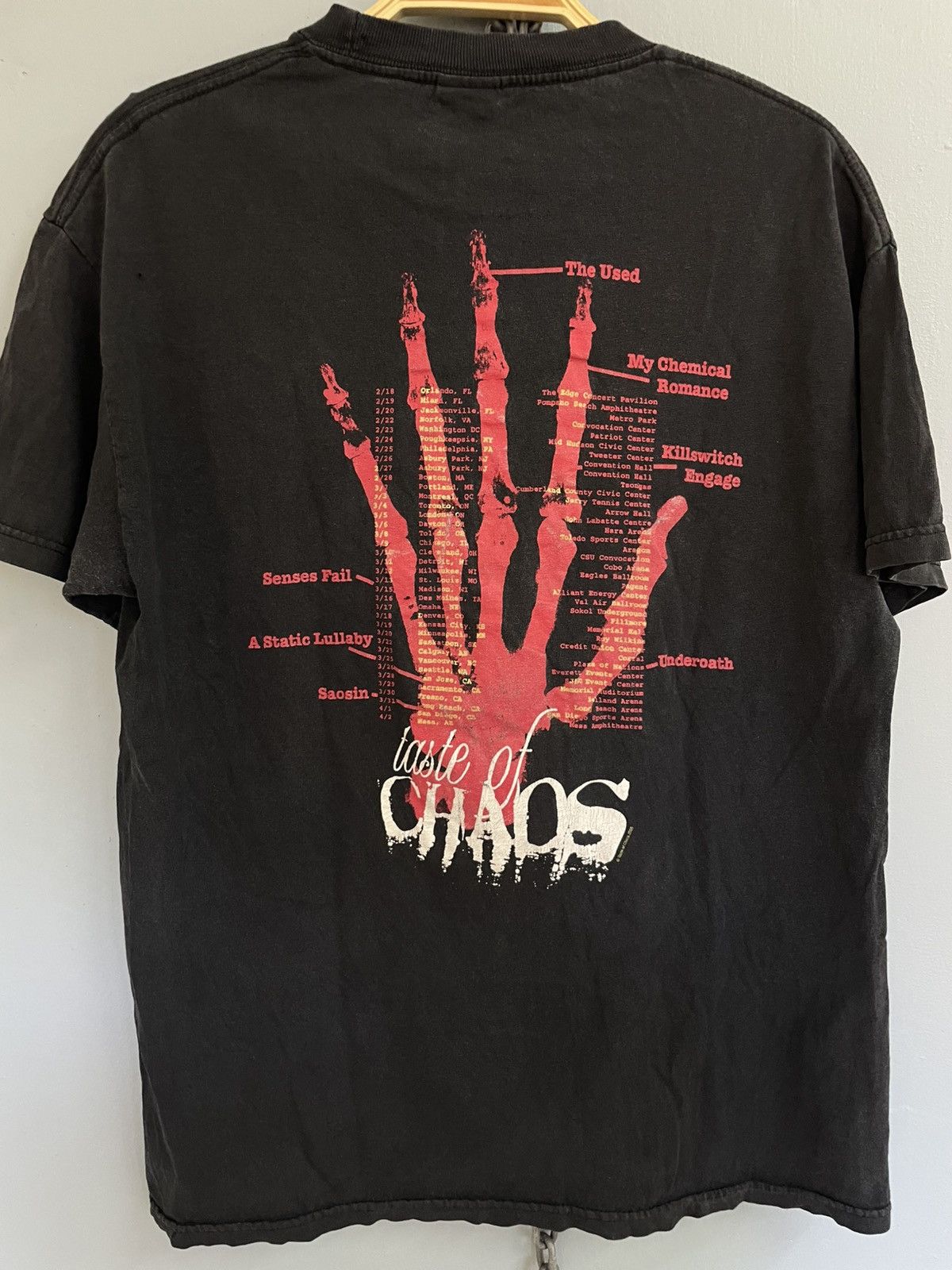 Band Tees Vintage Y2K Taste of Chaos The Used MCR Underoath Saosin Size US M / EU 48-50 / 2 - 3 Thumbnail