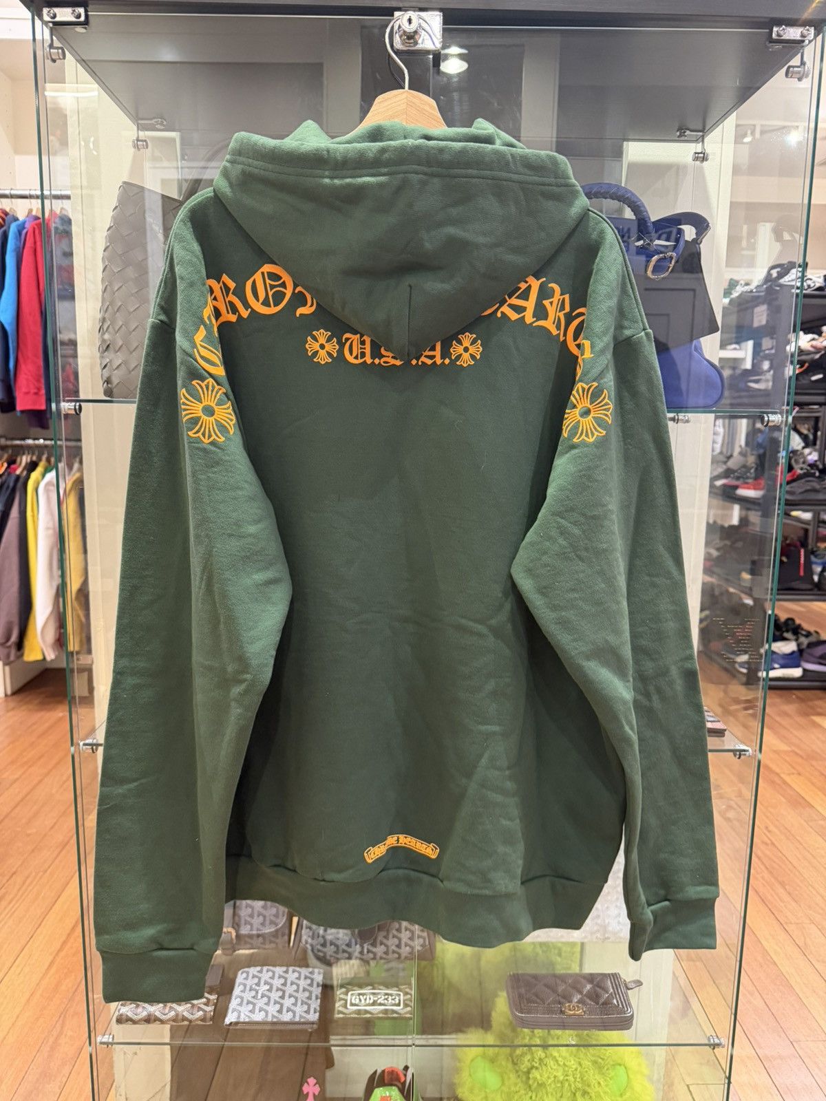 Chrome Hearts Chrome Hearts T Bar Hoodie - Green Size US L / EU 52-54 / 3 - 2 Thumbnail