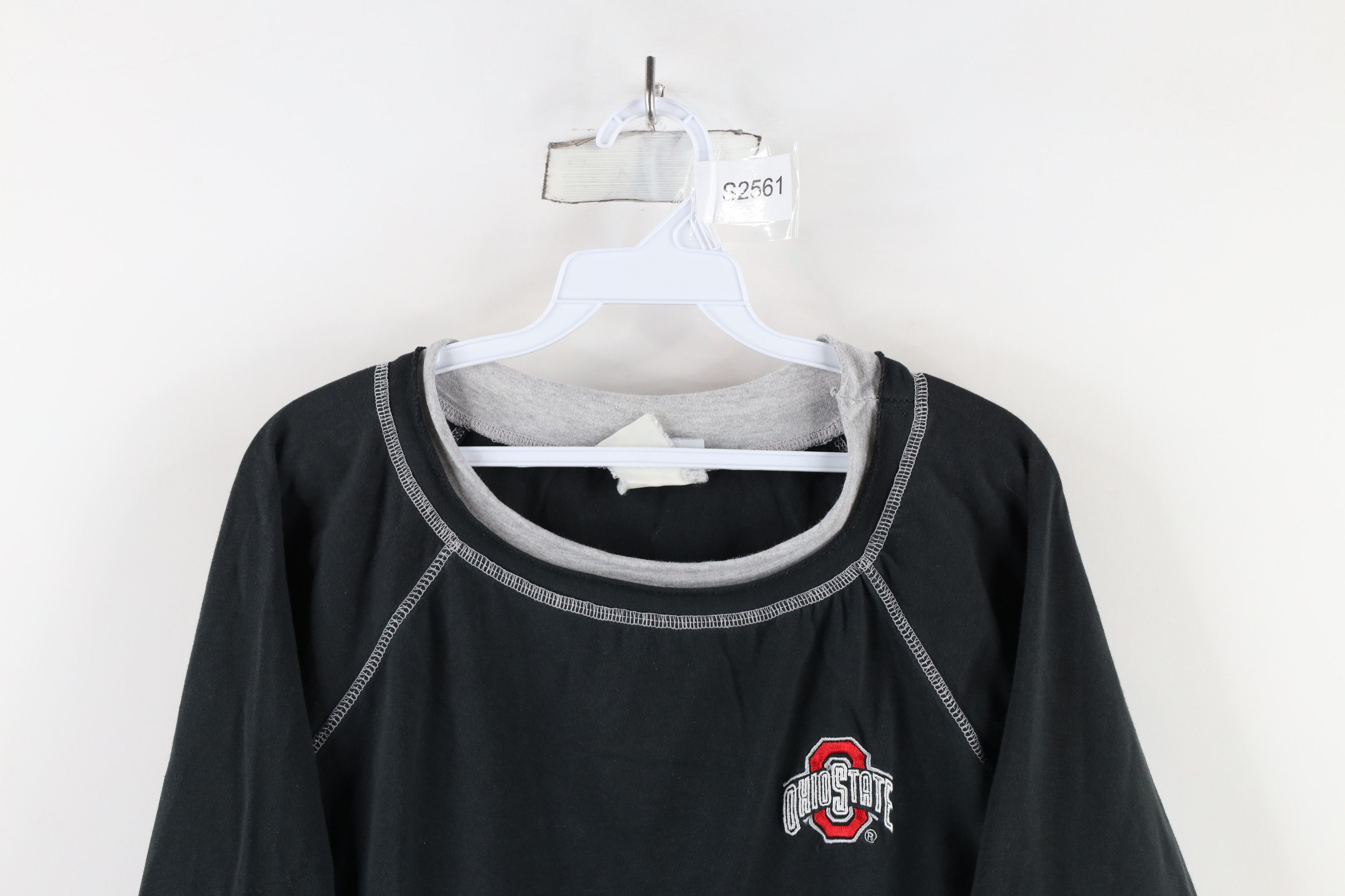 Vintage Vintage 90s Marled Ohio State University 3/4 Raglan T-Shirt Size M / US 6-8 / IT 42-44 - 2 Thumbnail