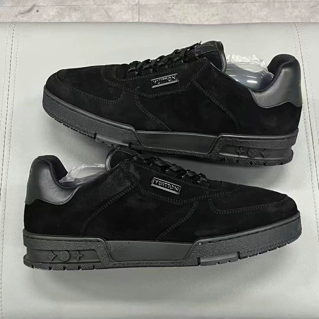 Louis Vuitton LV Trainer, Black, Size 41.5, Original Box Size US 8.5 / EU 41-42 - 4 Thumbnail