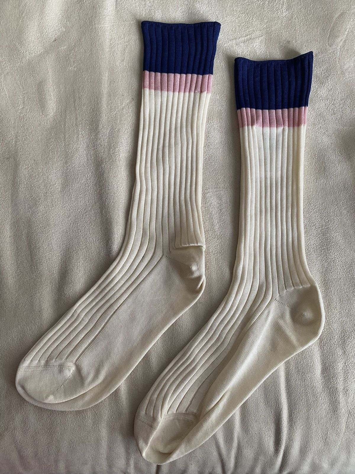 Prada × Raf Simons [RARE] 80% OFF SALE ‼️ Prada cotton socks Size ONE SIZE - 1 Thumbnail