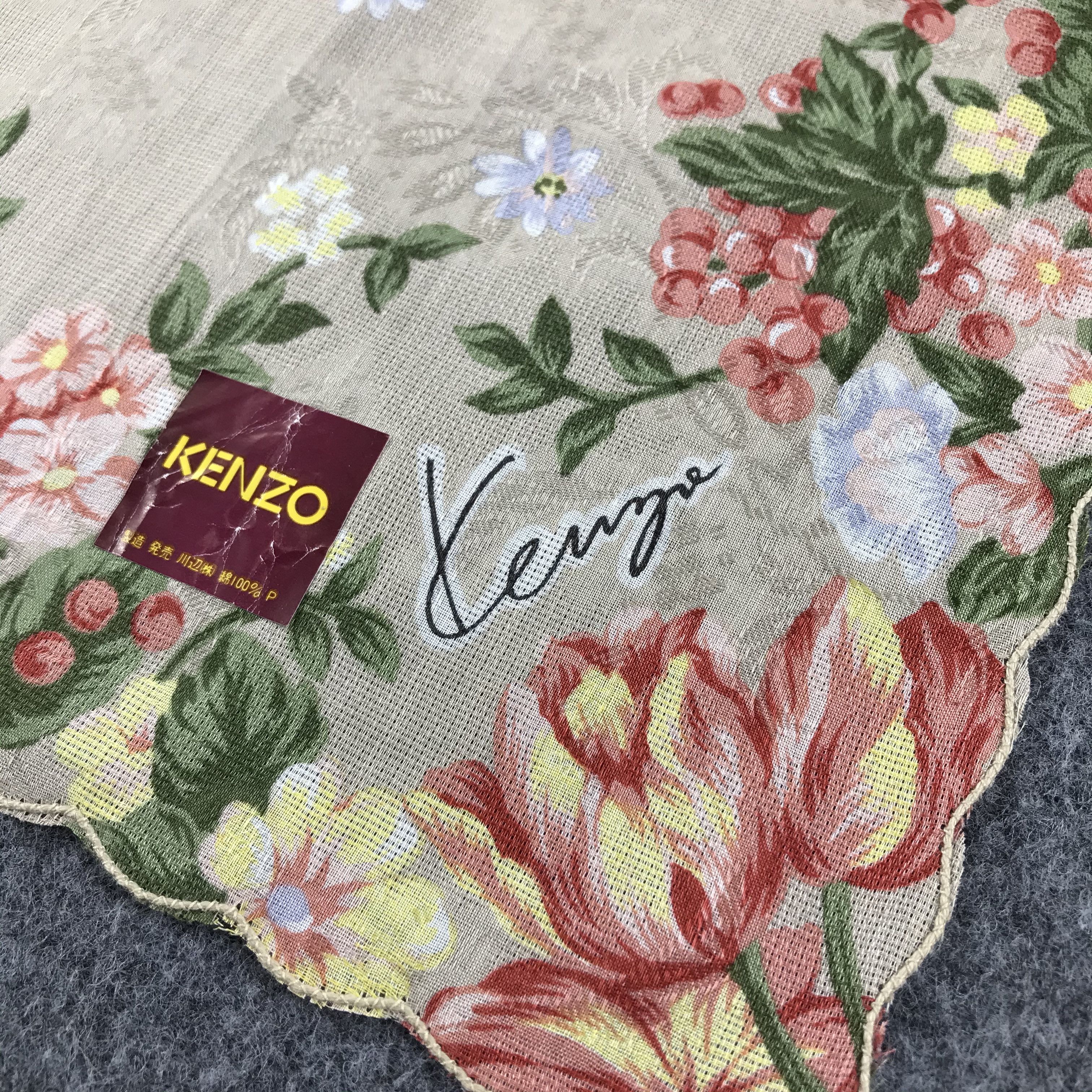 Kenzo Kenzo Floral Handkerchief Neckerchief Bandana H371 Size ONE SIZE - 4 Thumbnail