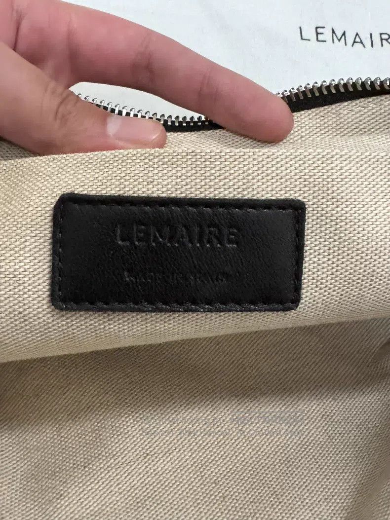 Lemaire LEMAIRE Dark chocolate brown sheepskin horn bag Size ONE SIZE - 8 Thumbnail
