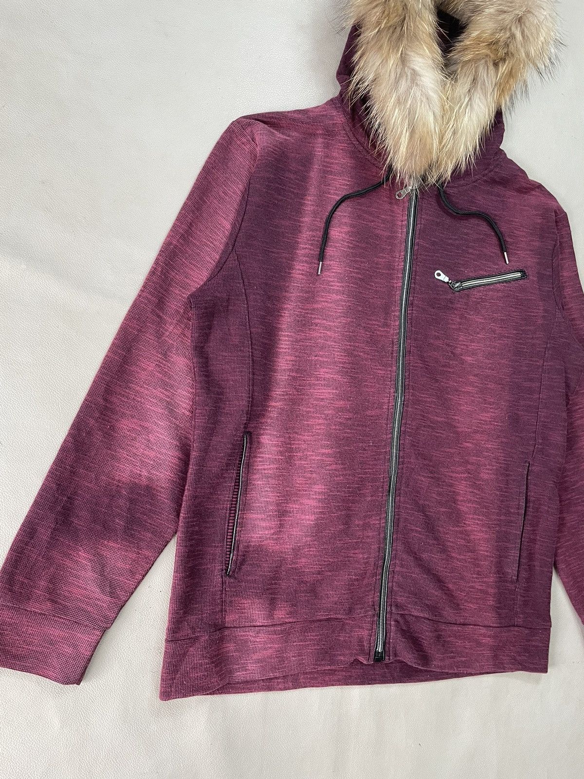 Le Grande Bleu (L.G.B.) Japanese Distressed Faux fur zip hoodie Lgb ifsix kmri style Size US L / EU 52-54 / 3 - 2 Thumbnail