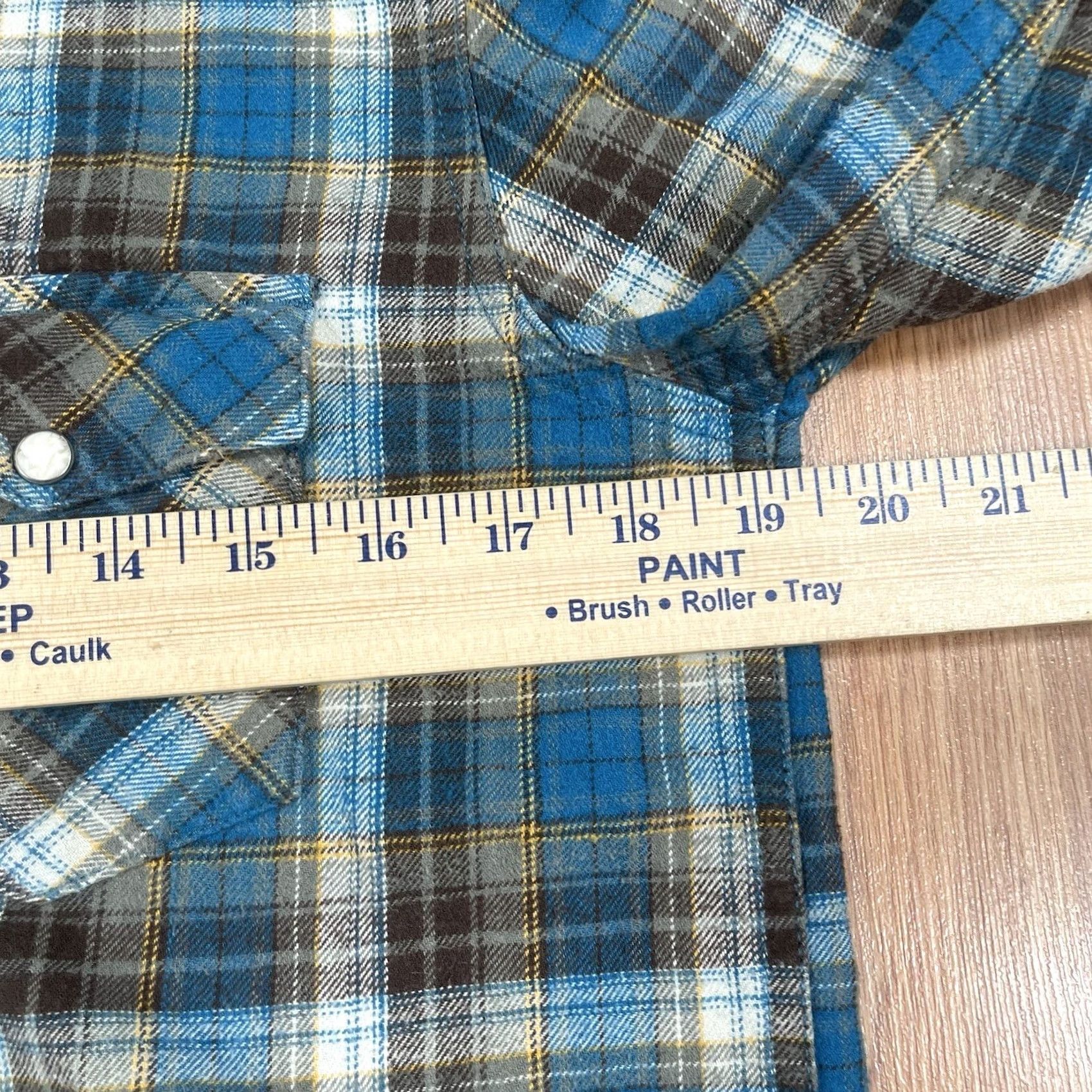 Vintage Vintage Flannel Shirt Mens Small Plaid Long Sleeve Western Pearl Snap Button Up Size US S / EU 44-46 / 1 - 6 Thumbnail