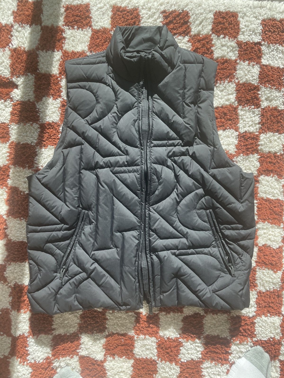 image of Represent Clo Represent Motif Puffer Vest in Black, Men's (Size Large)