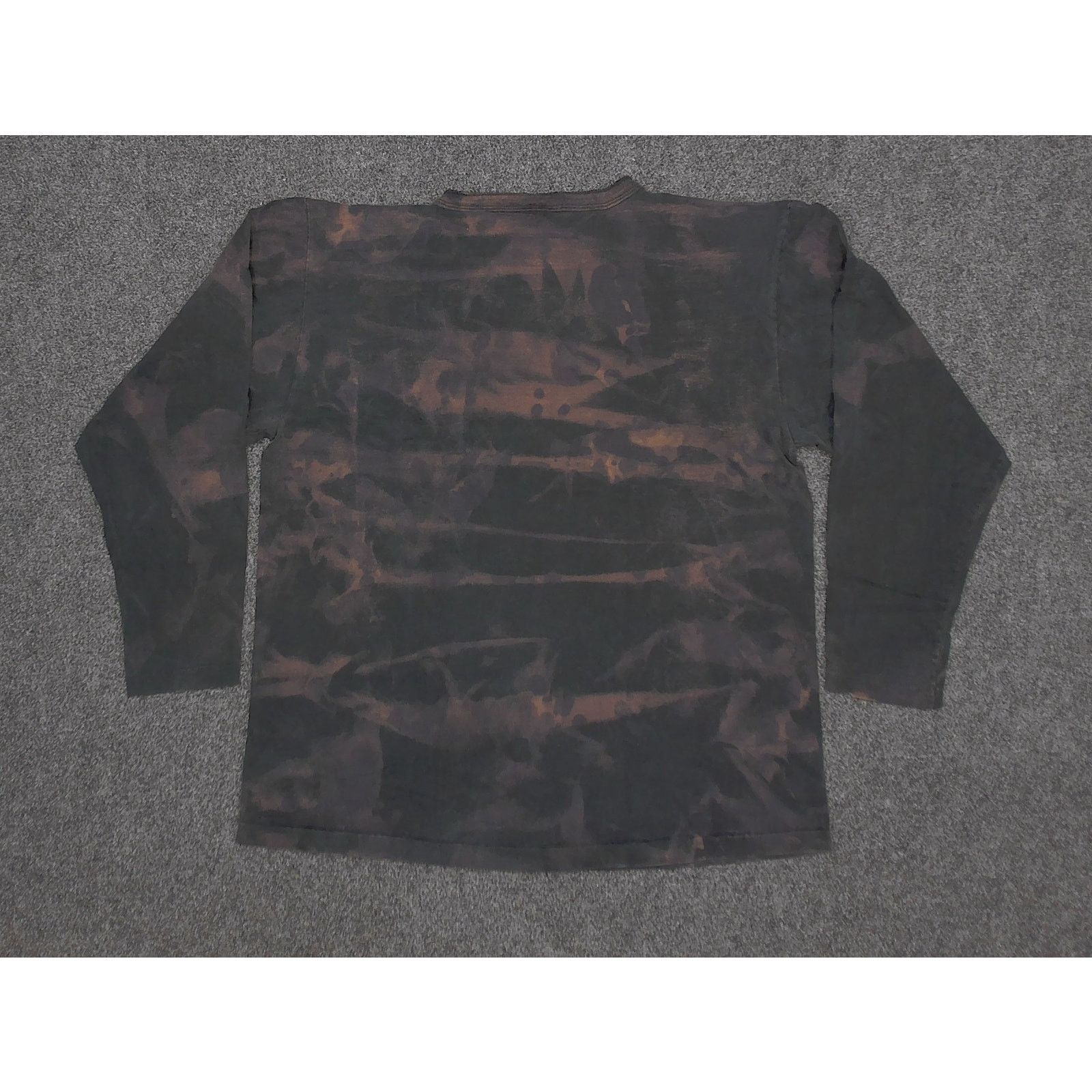 Mickey & Co. Vintage 90s Mickey Bleach Fade Single Stitch Henley L Size US L / EU 52-54 / 3 - 4 Thumbnail